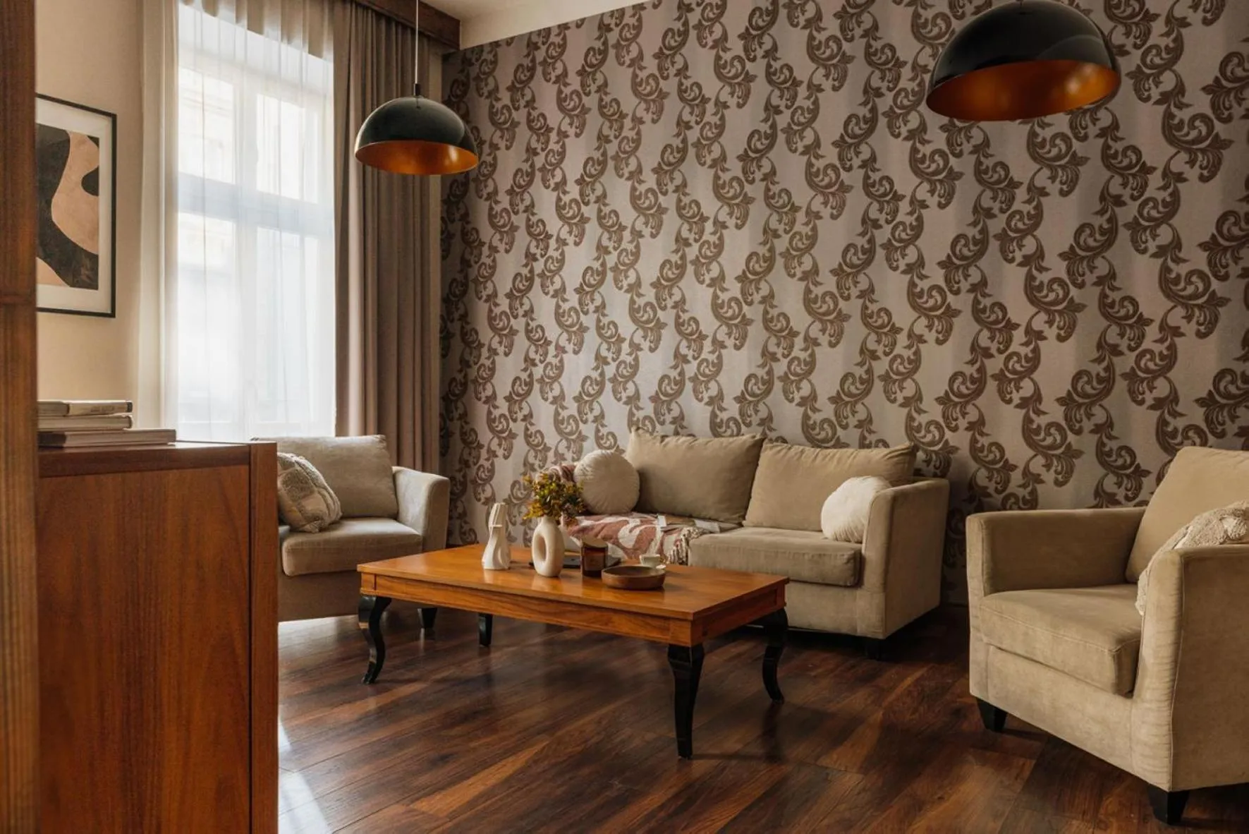 Seating area in Topolowa Residence by StayLab