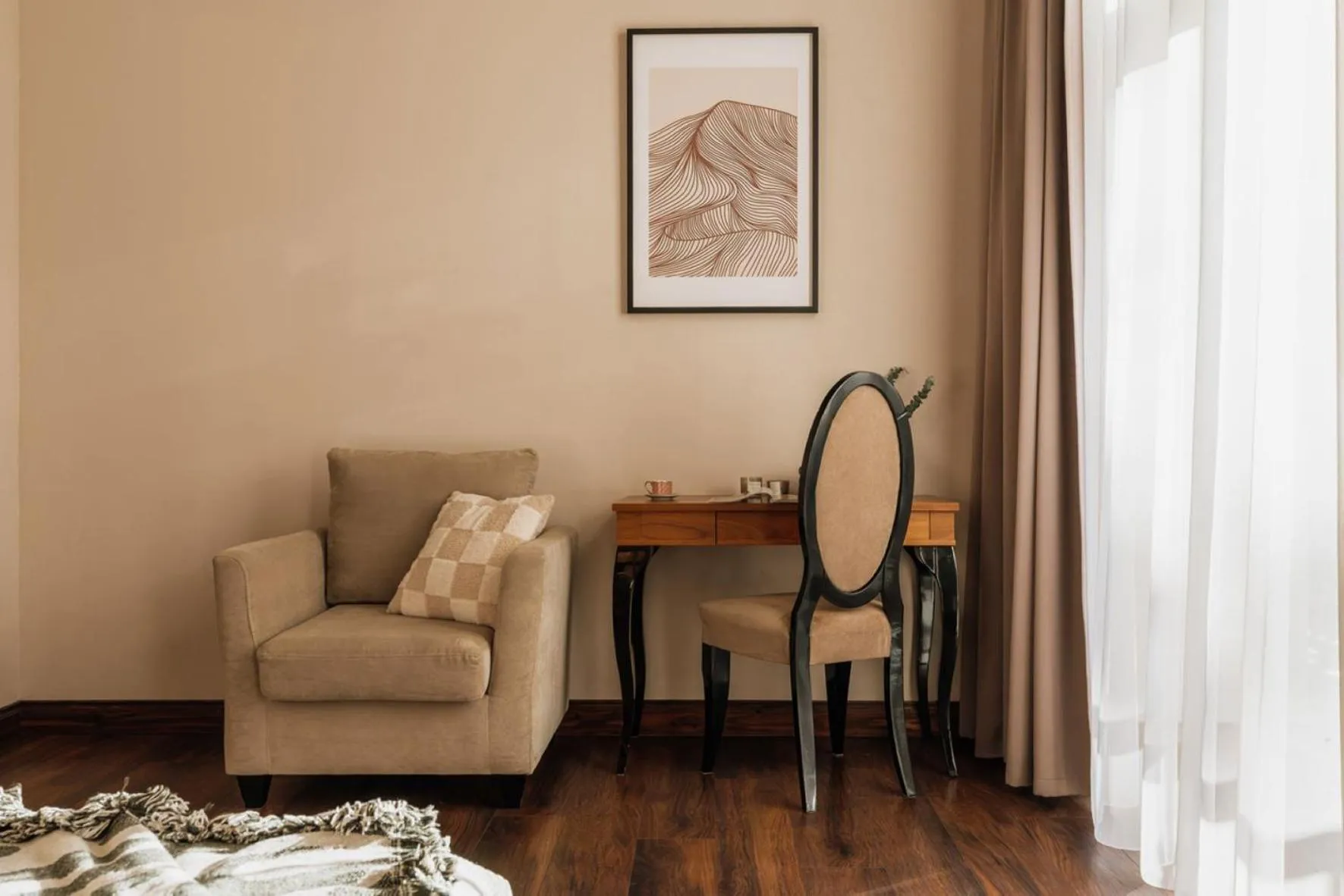 Seating area in Topolowa Residence by StayLab