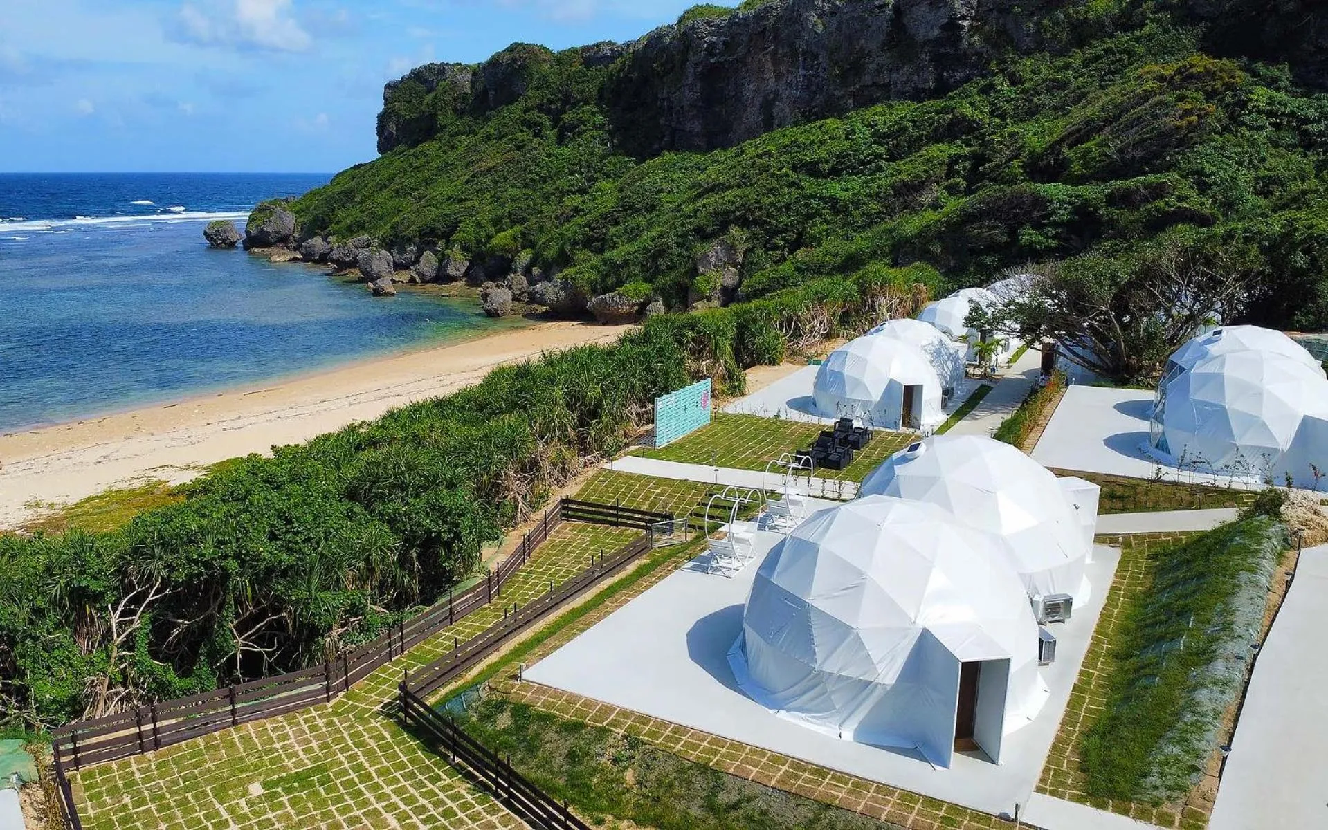 Property building in glampark resort Akuna beach