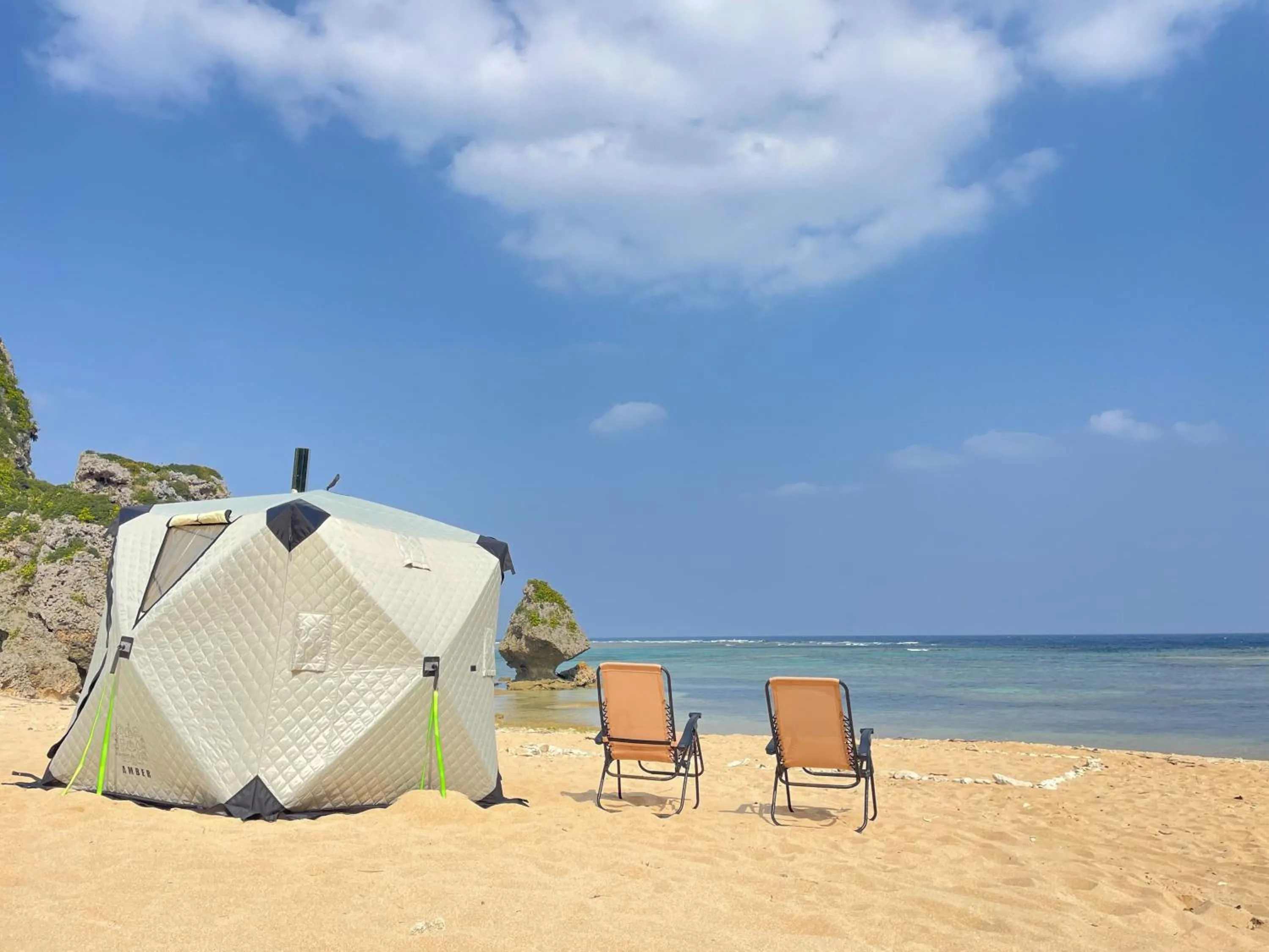 Sauna in glampark resort Akuna beach