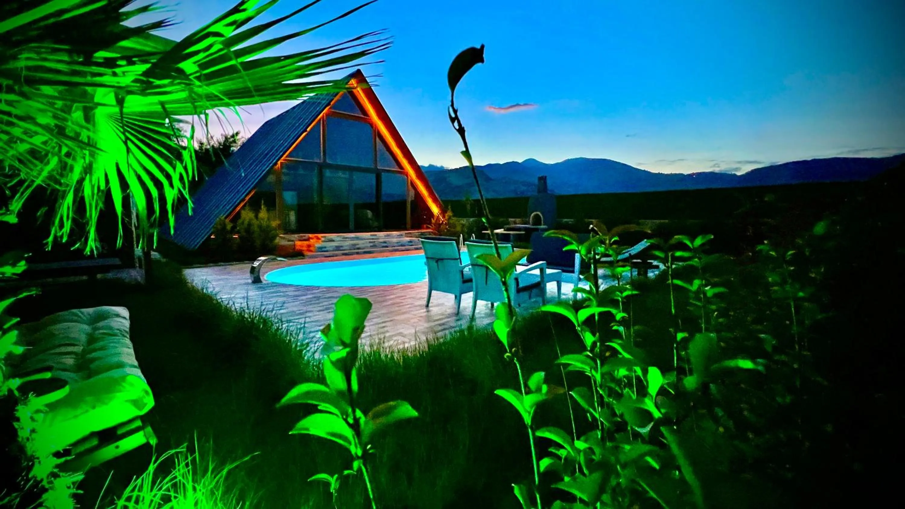 Swimming pool in villa hidden paradise garden