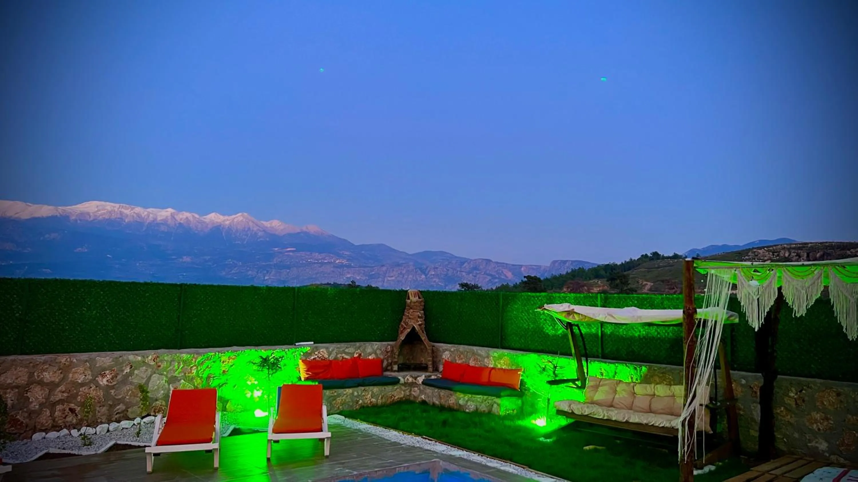 Patio in villa hidden paradise garden