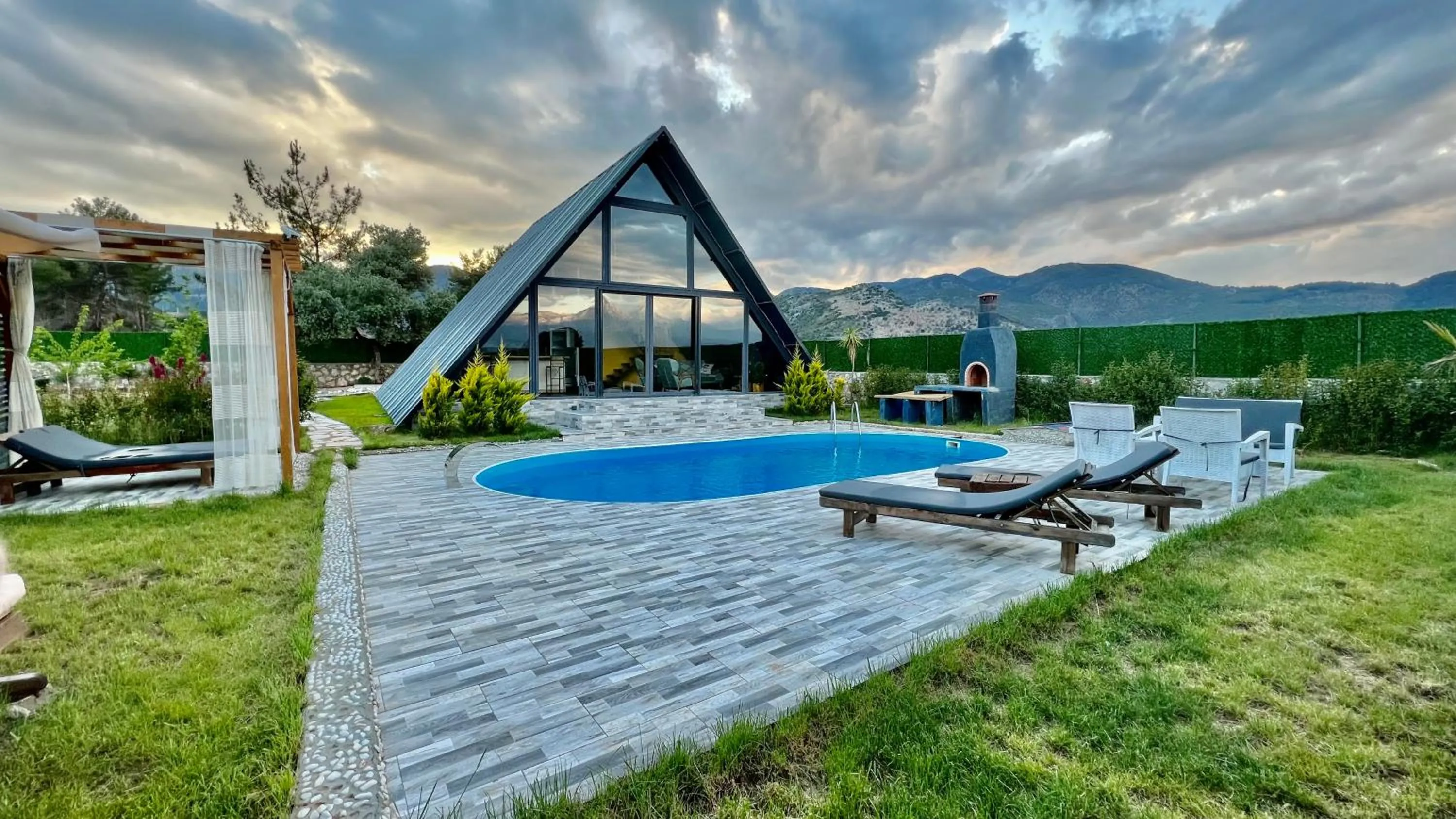 Patio in villa hidden paradise garden