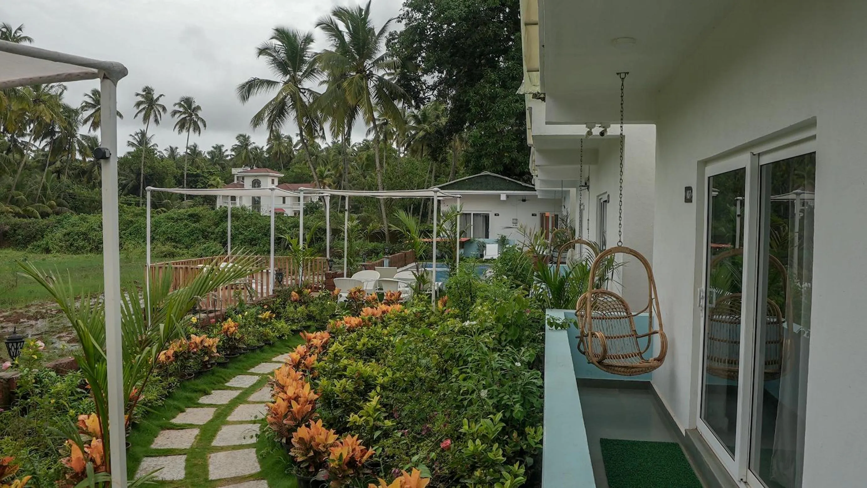 Property building in Whiteflower Resort Morjim