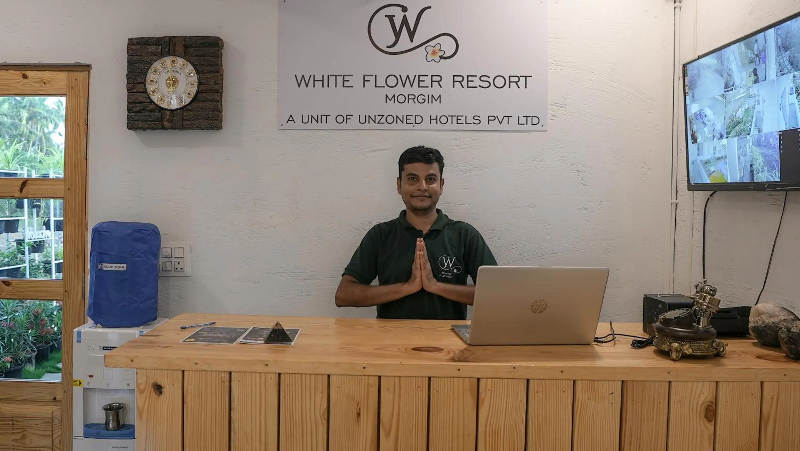 Property logo or sign in Whiteflower Resort Morjim