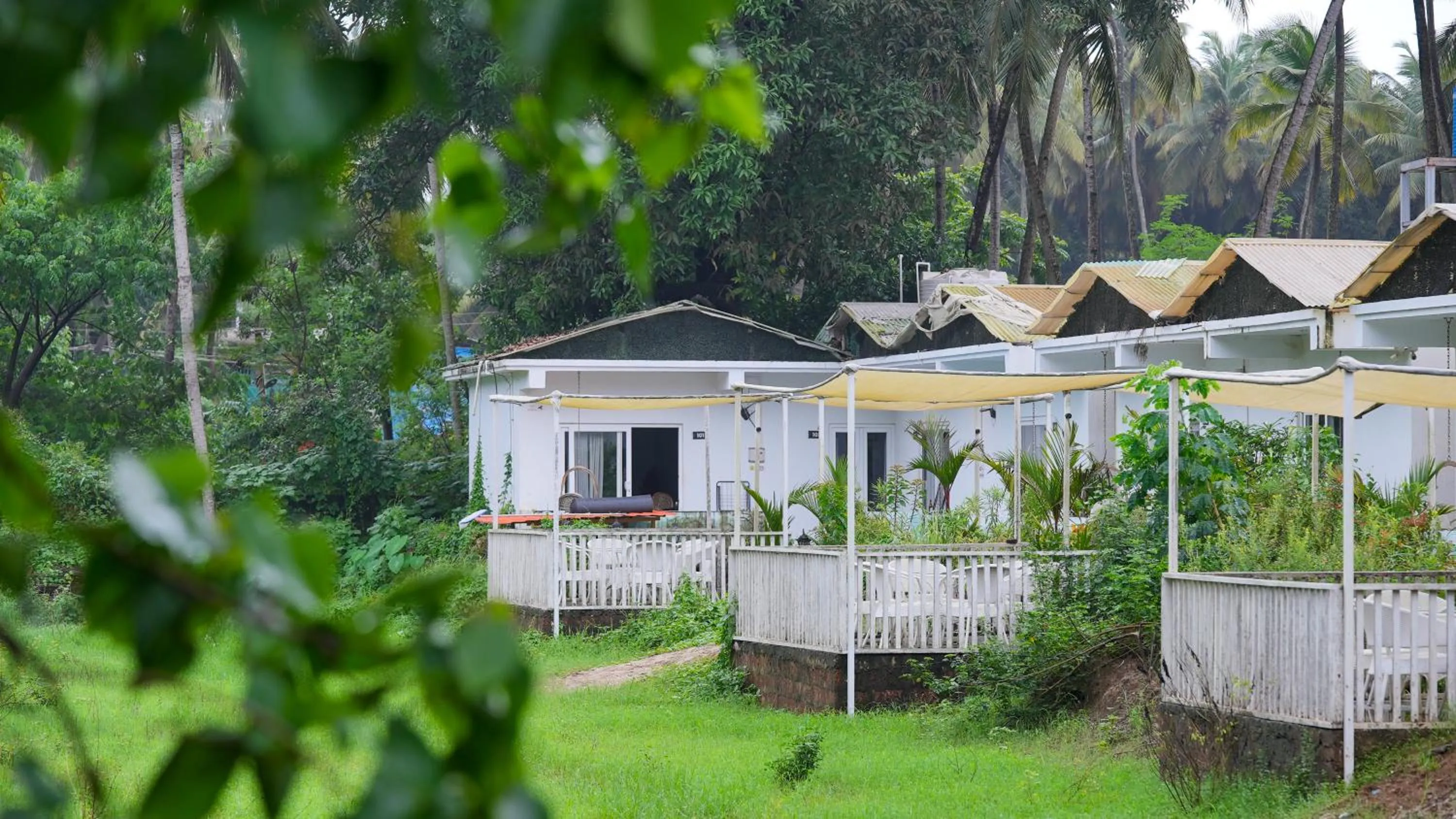 Property building in Whiteflower Resort Morjim