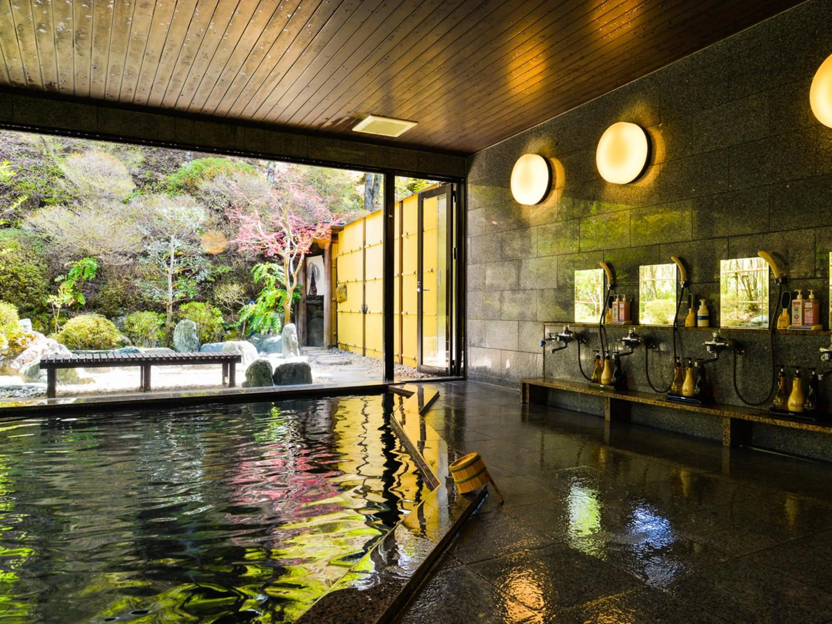 Hot Spring Bath in Fudouonsen Sawaya