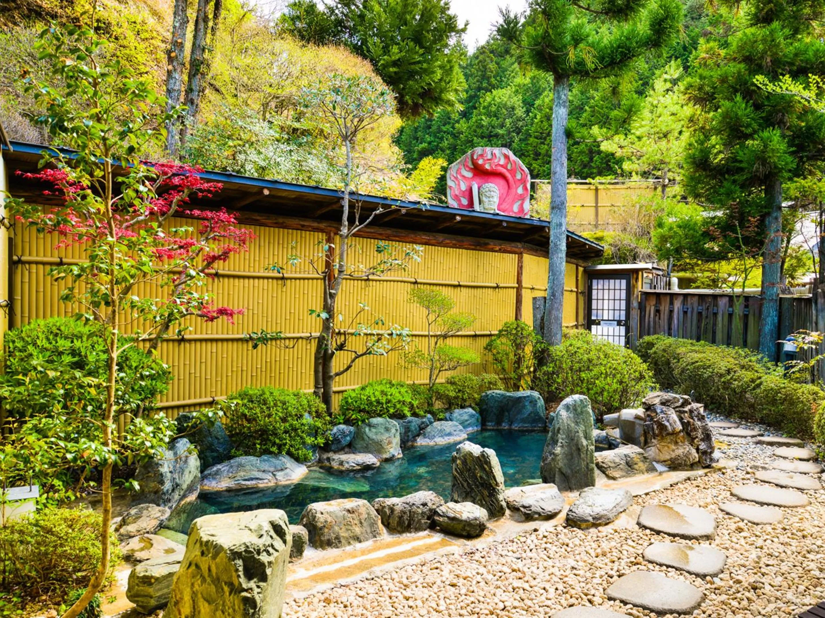 Hot Spring Bath in Fudouonsen Sawaya