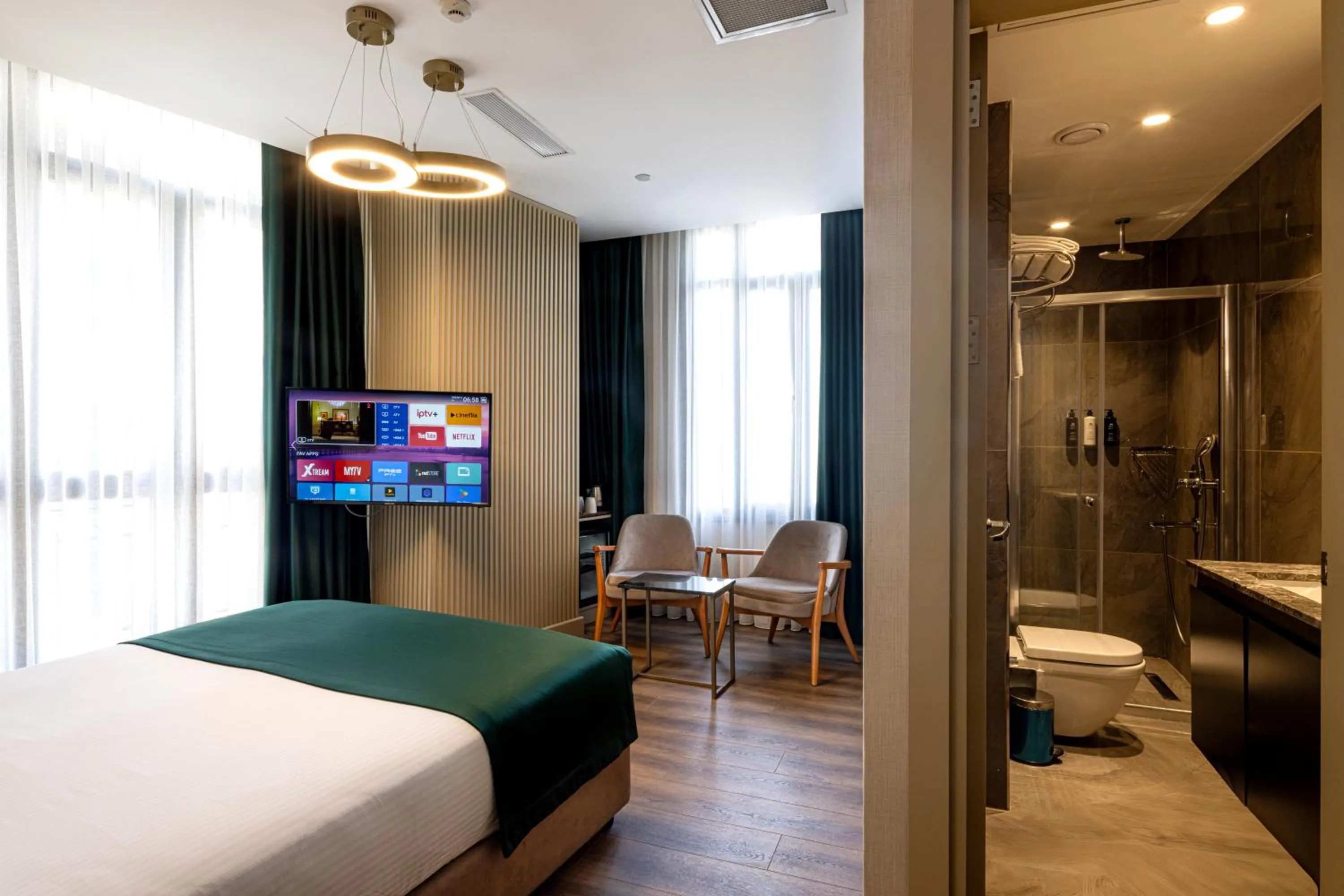 Shower, Bed in THE NEST HOTEL