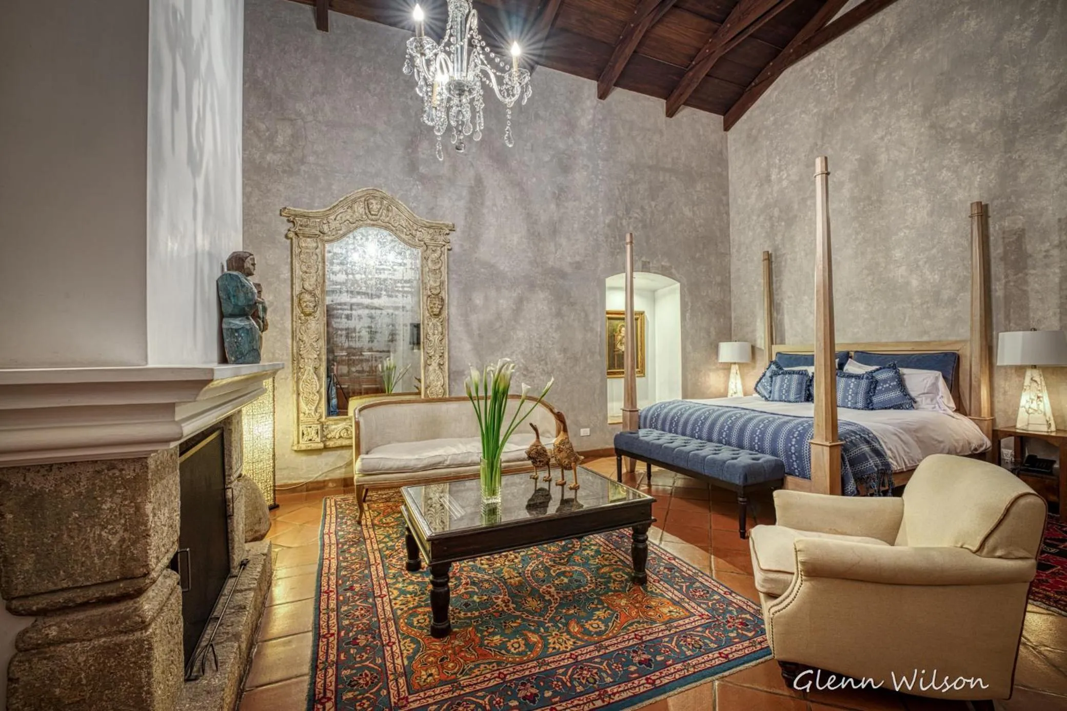 Living room, Bed in San Rafael Hotel