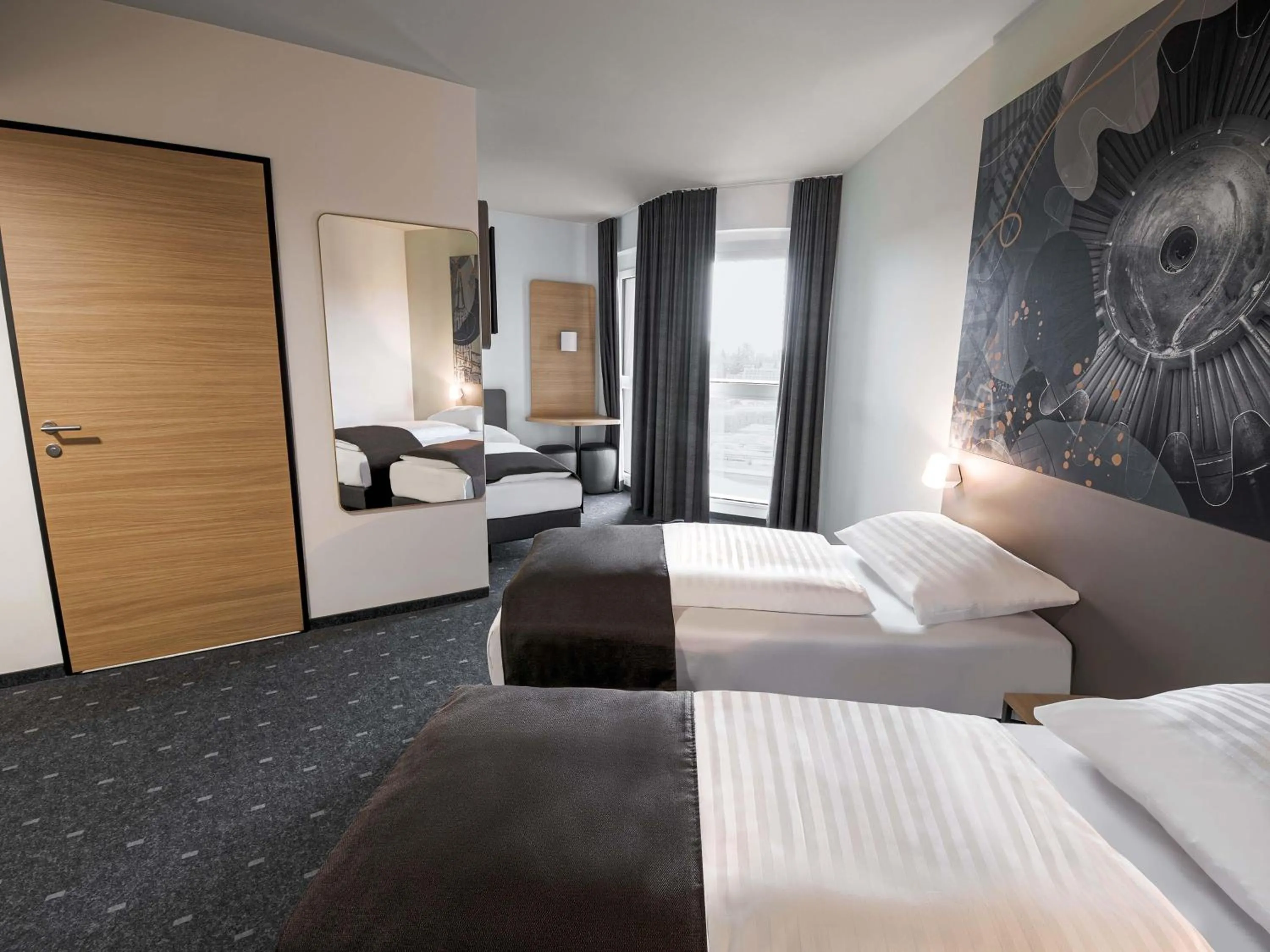 Photo of the whole room, Bed in B&B HOTEL Wiener Neudorf