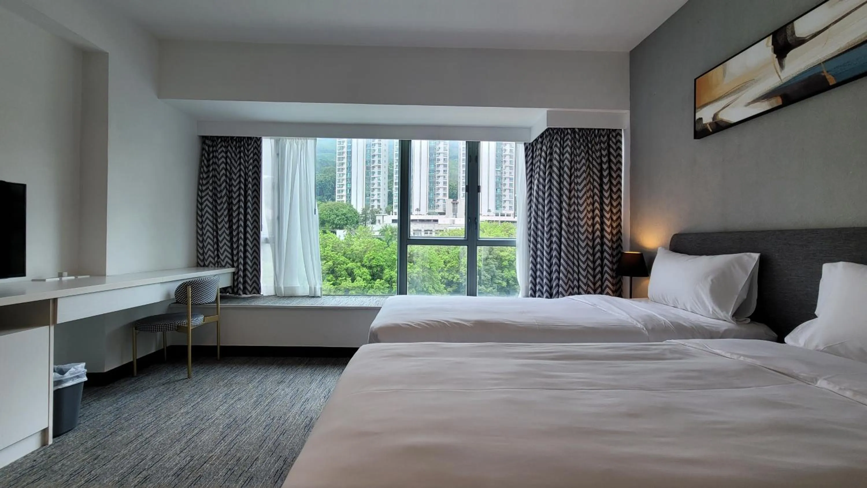 Bed in Grand Bay View Hotel