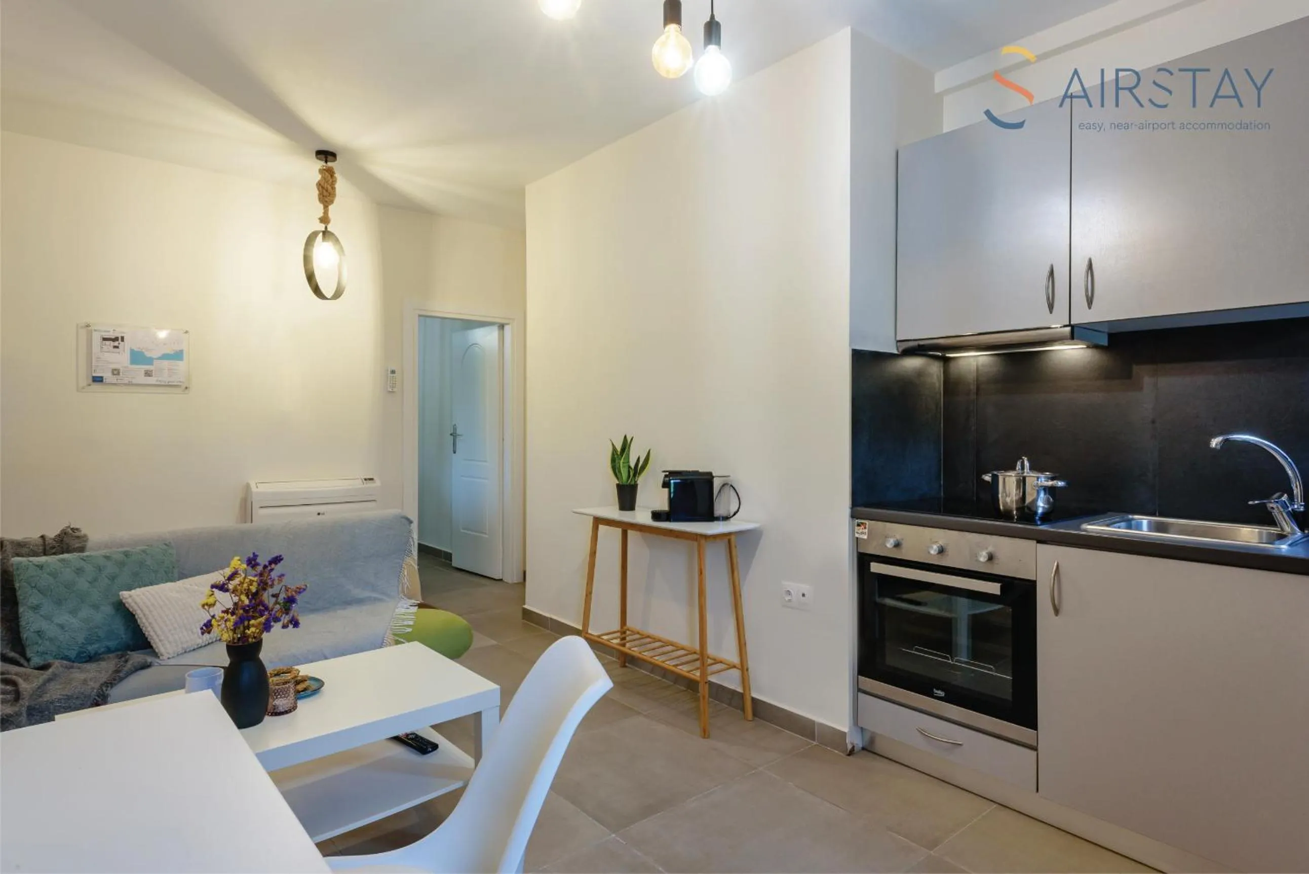 Living room in Ryze Apartments Airport by Airstay