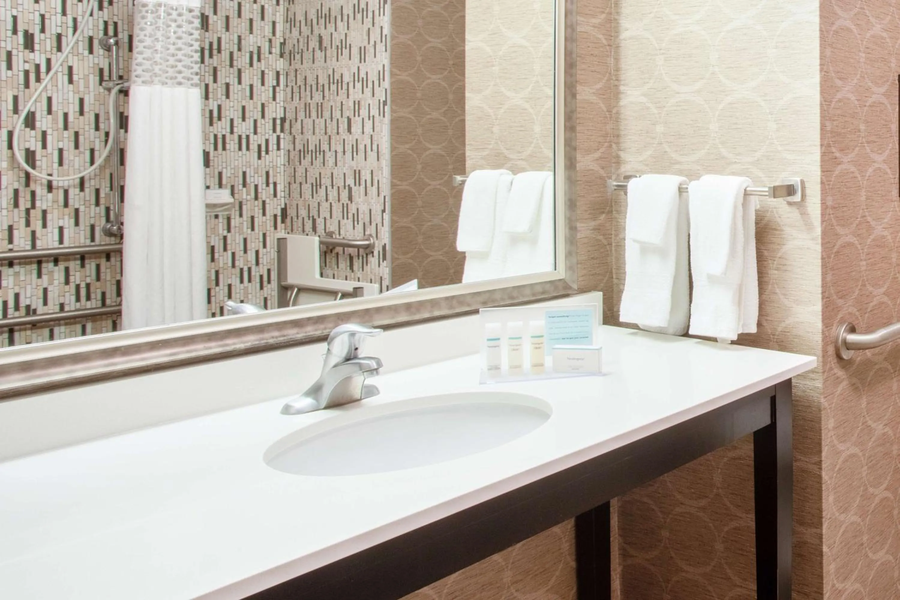 Bathroom in Hampton Inn Philadelphia/Voorhees