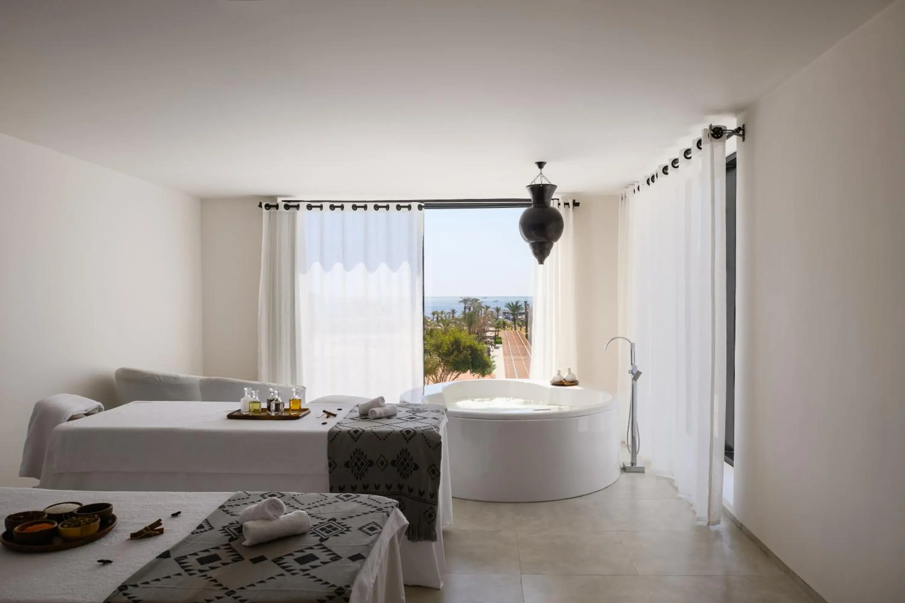 Spa and wellness centre/facilities, Bed in Serry Beach Resort Spa and wellness centre/facilities, Bed in Serry Beach Resort