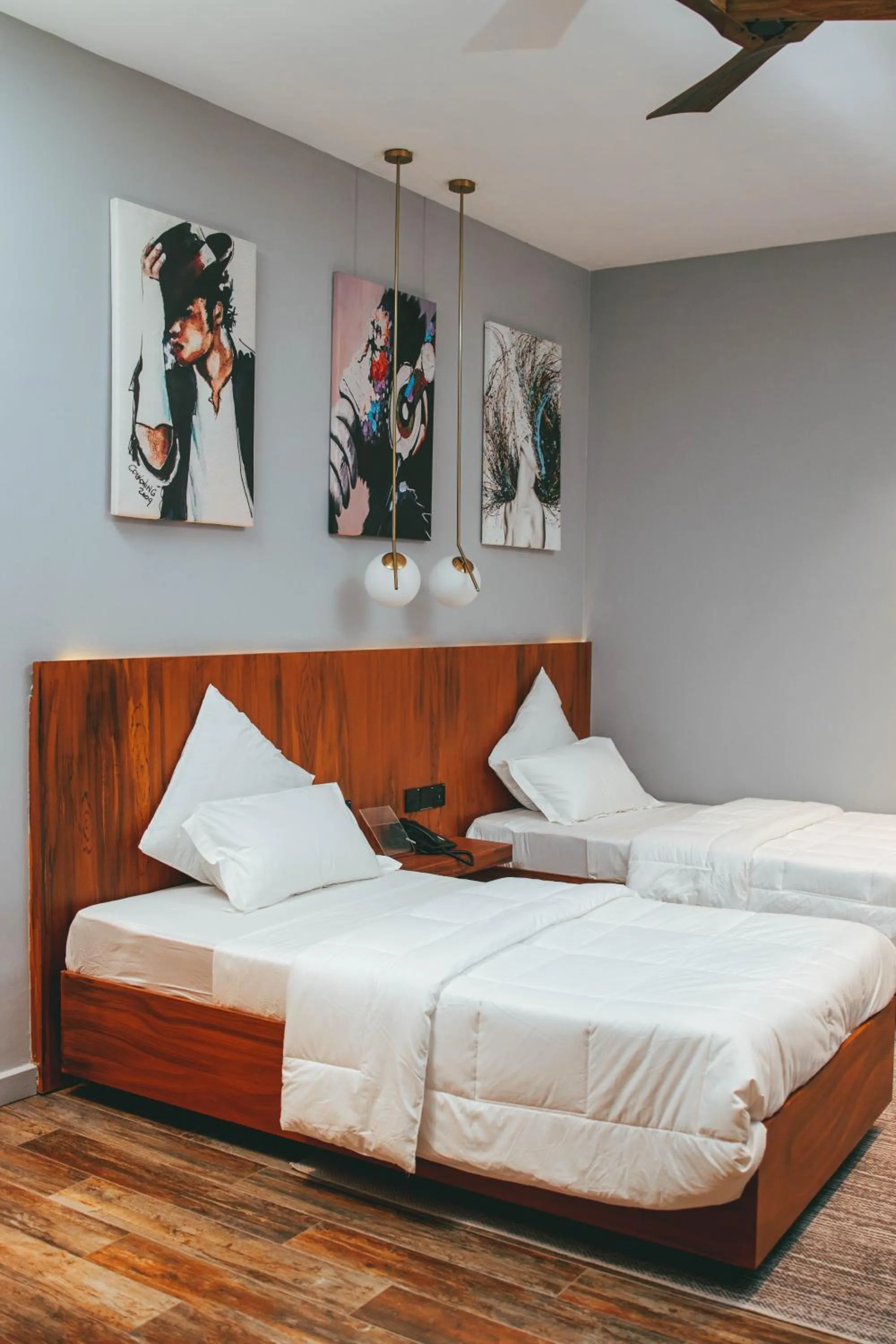 Bed in Burundi Palace Boutique Hotel