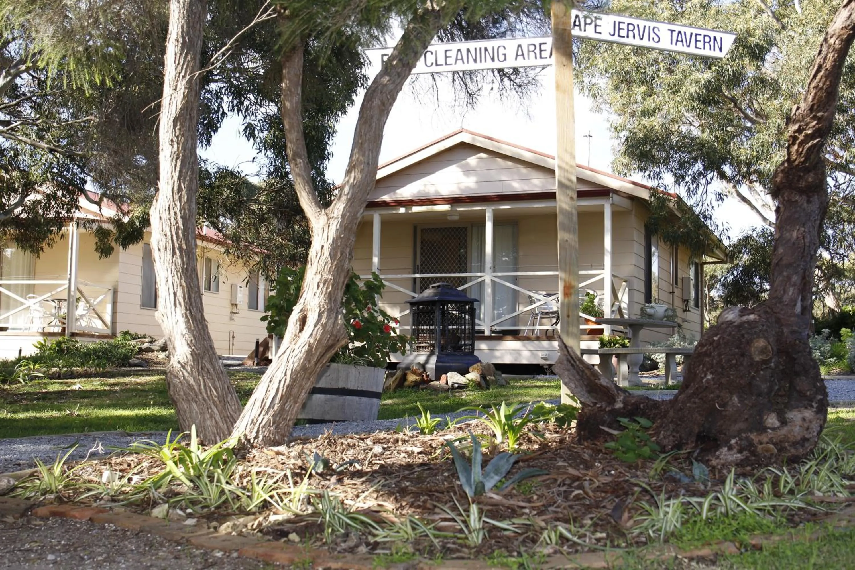 Garden view in Cape Jervis Holiday Units