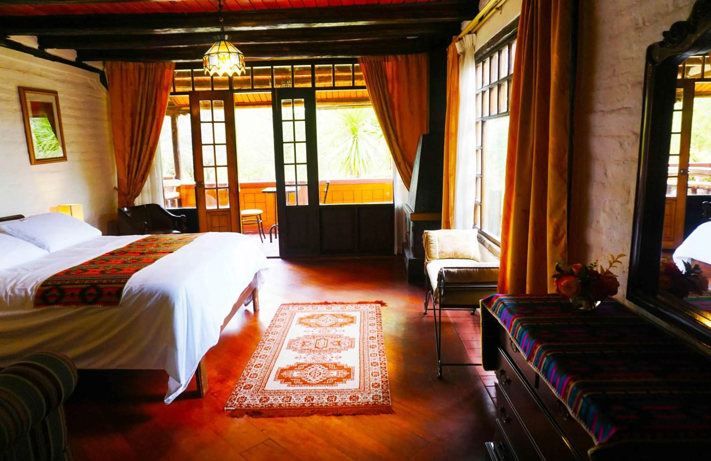 Bed in Hacienda Hostería San Luis