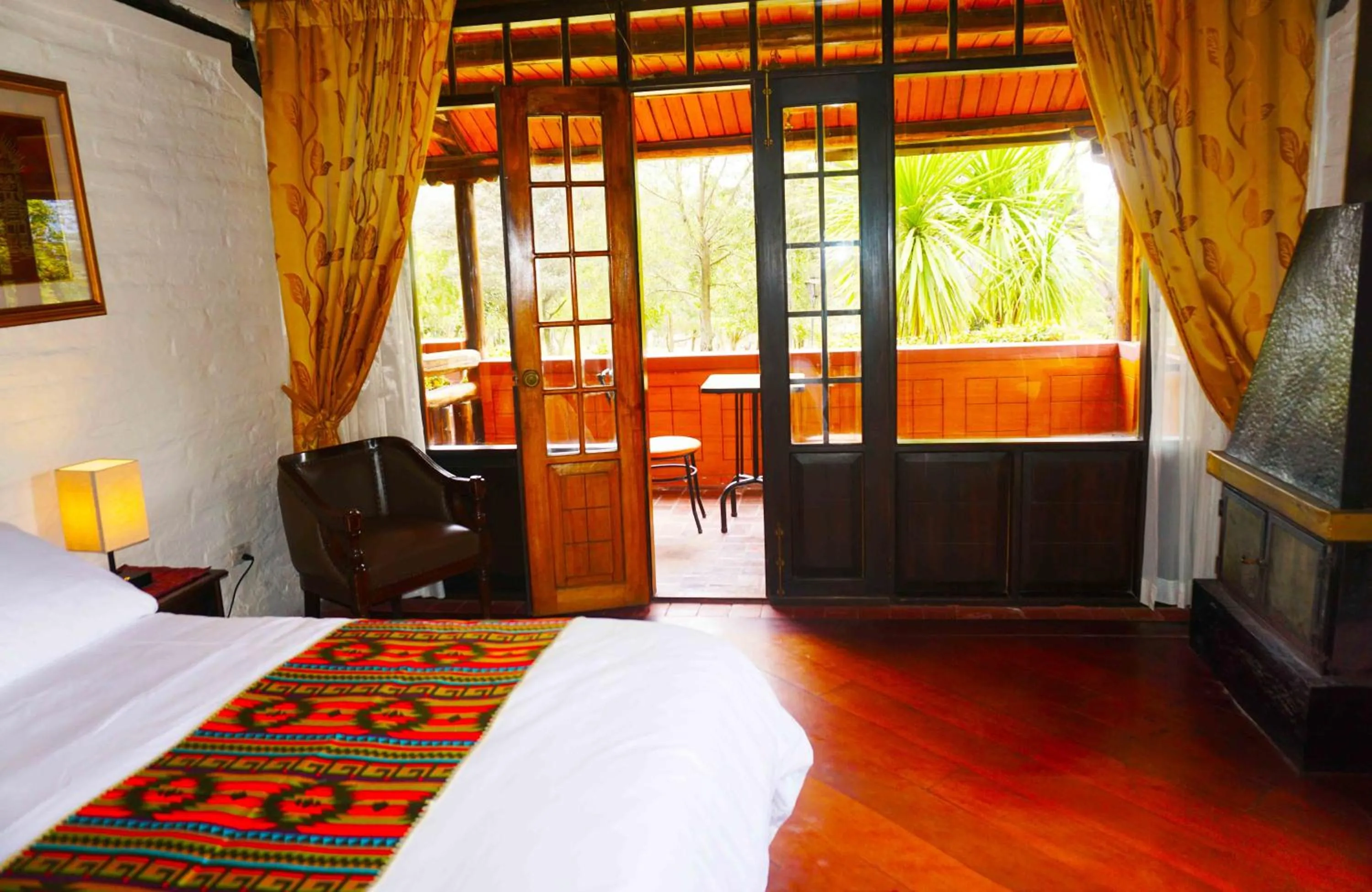 Bed in Hacienda Hostería San Luis