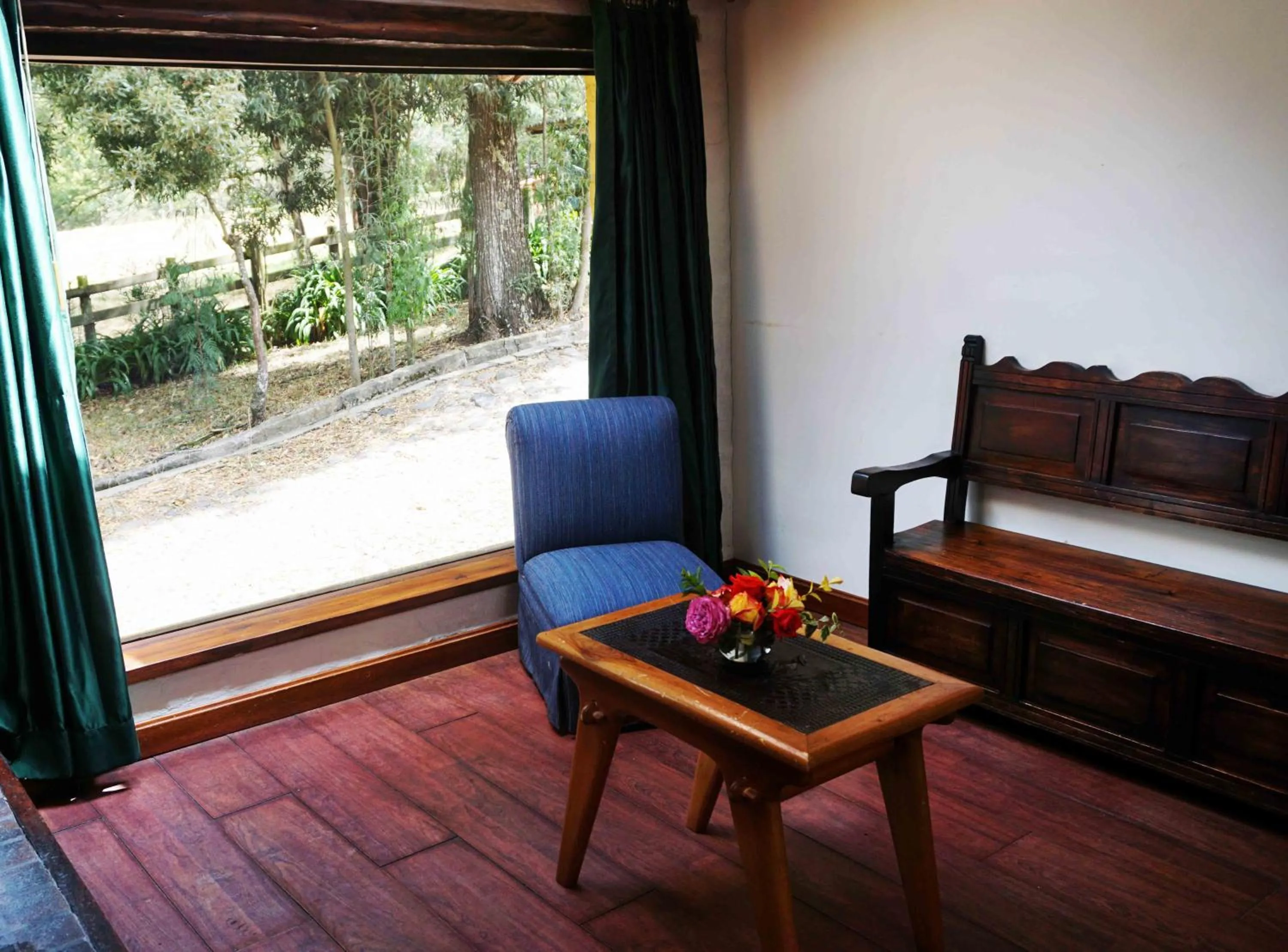Seating area in Hacienda Hostería San Luis