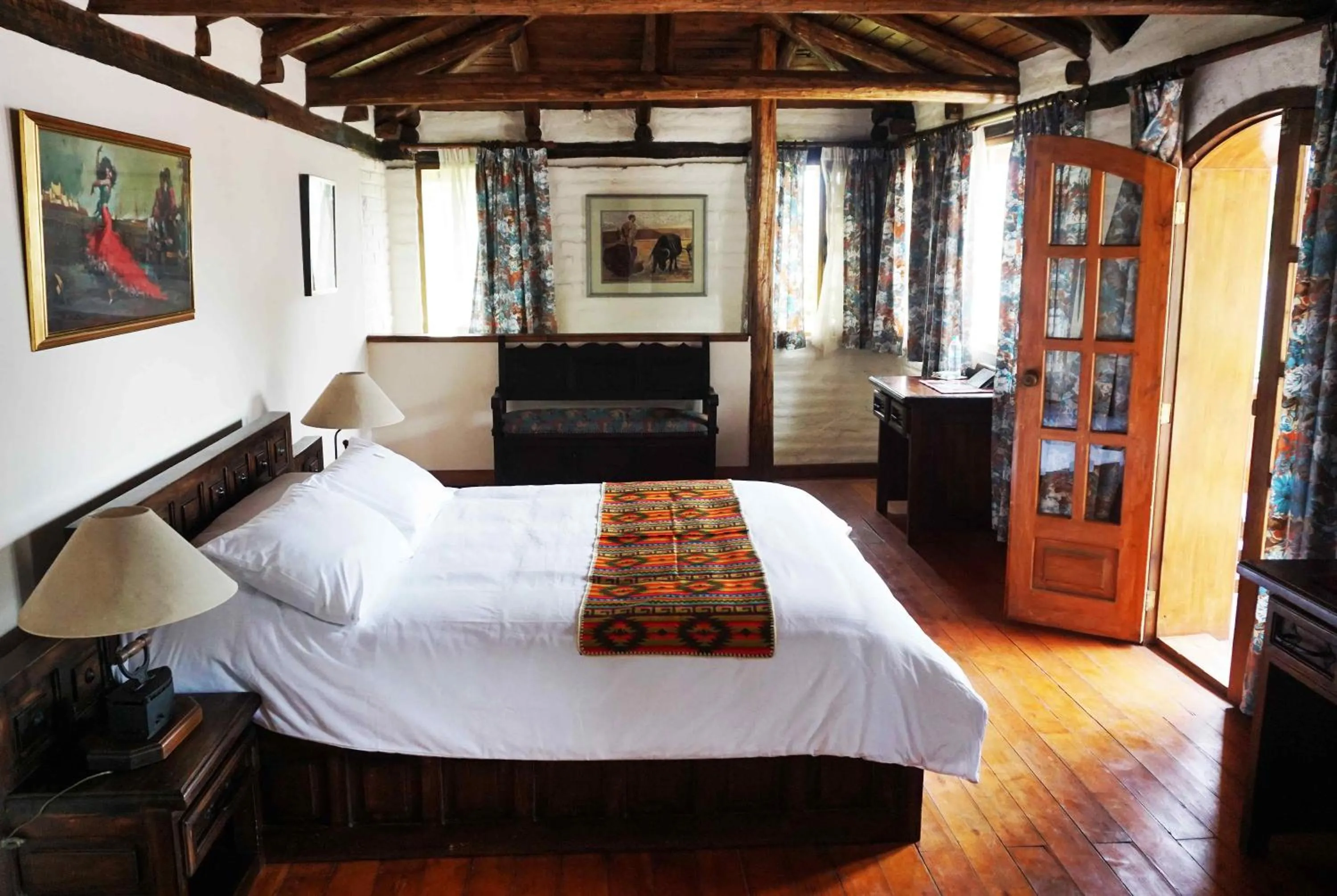 Bed in Hacienda Hostería San Luis