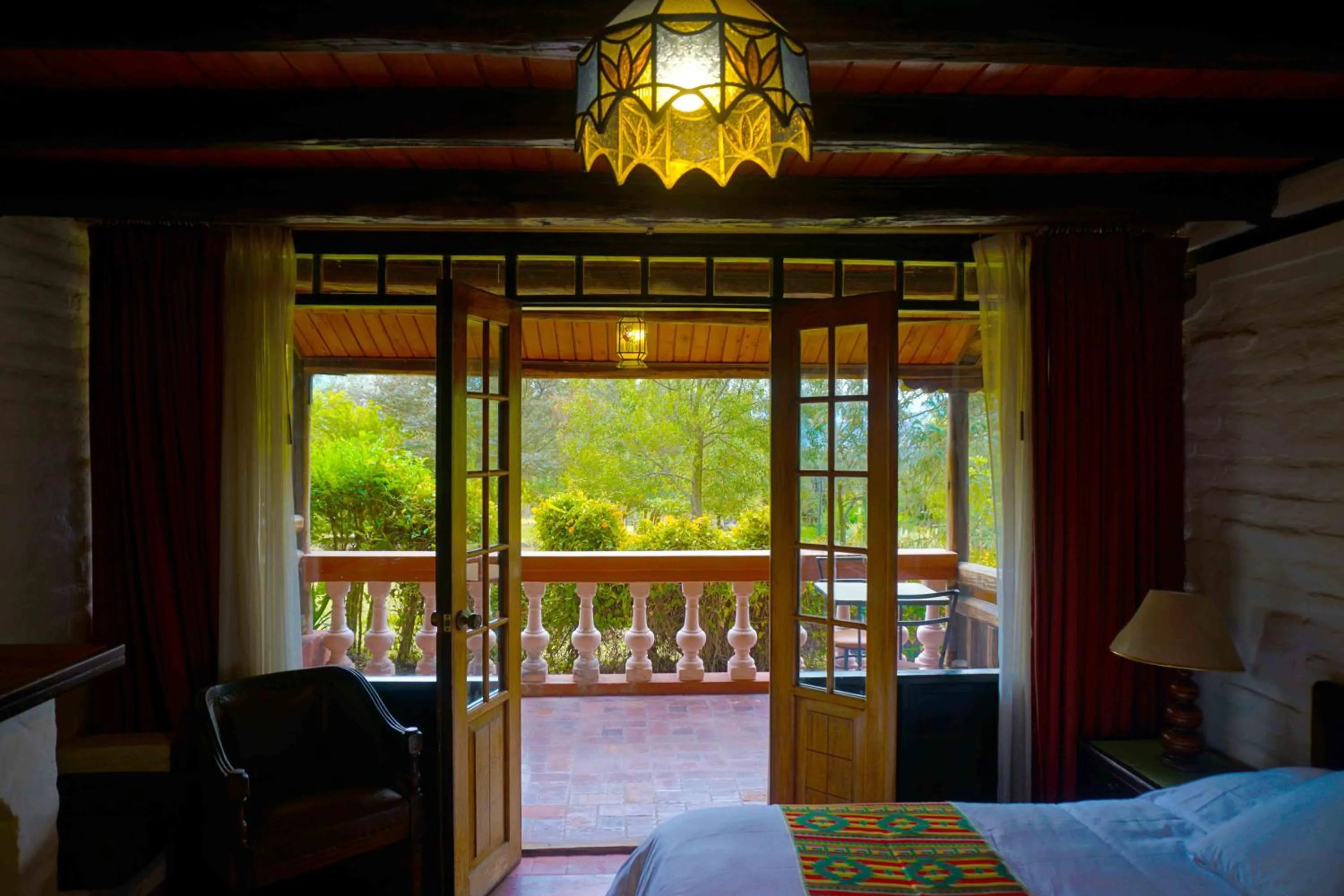 Bed in Hacienda Hostería San Luis