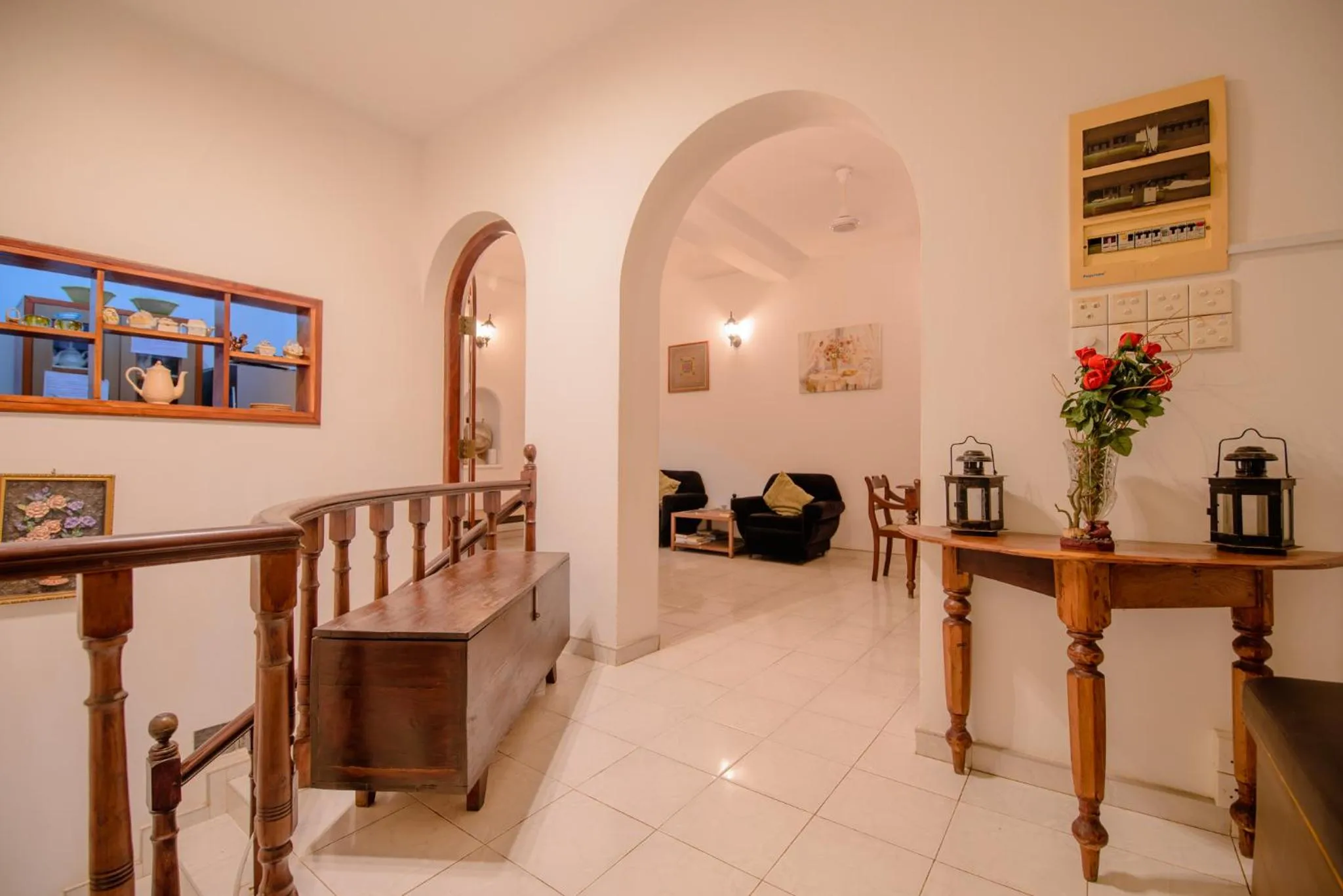 Communal lounge/ TV room in Muhsin Villa - Galle Fort