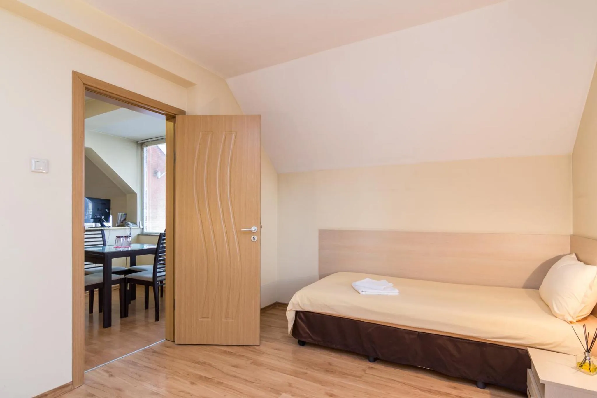 Bed in Family Hotel Madrid