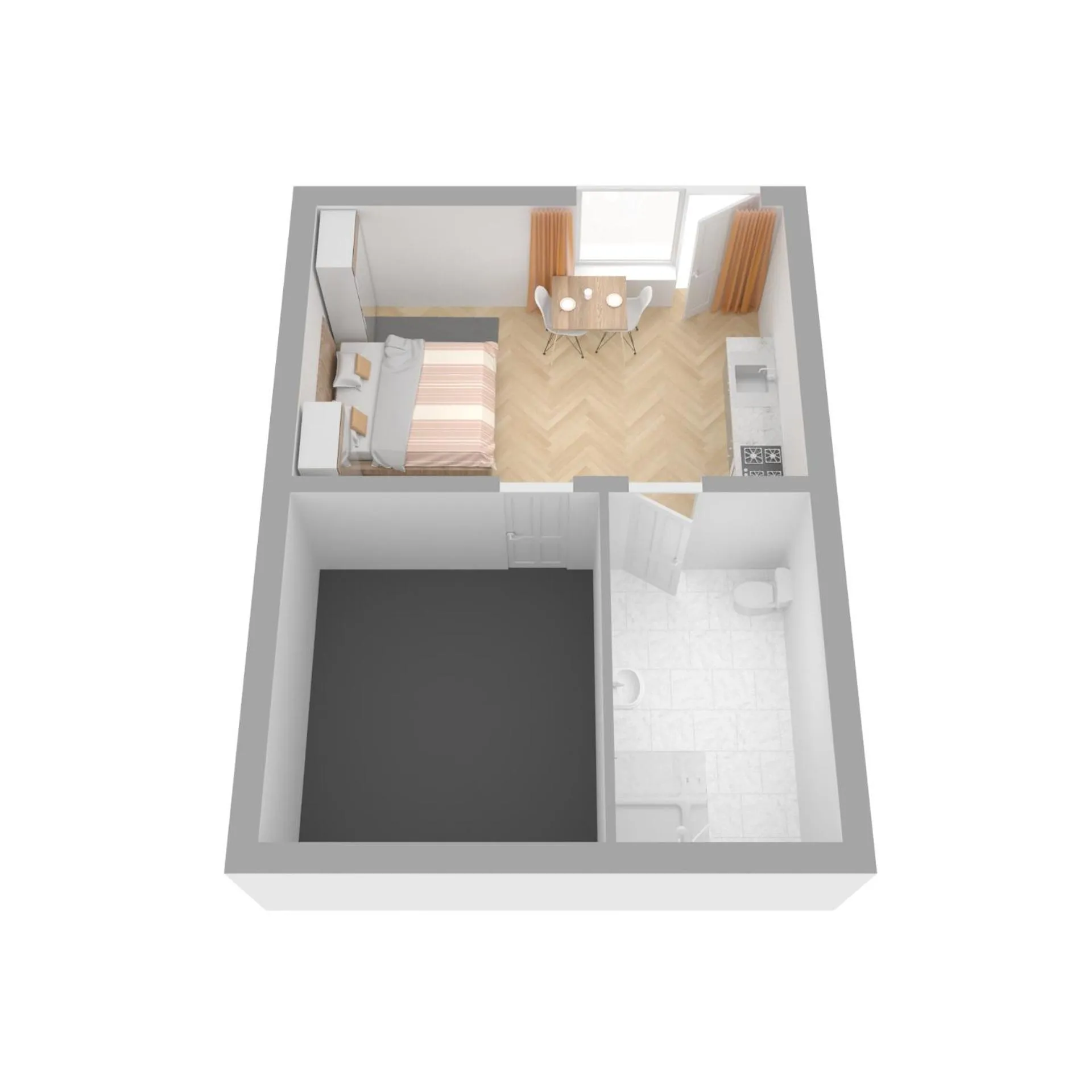 Decorative detail, Bed in Chalet Arena