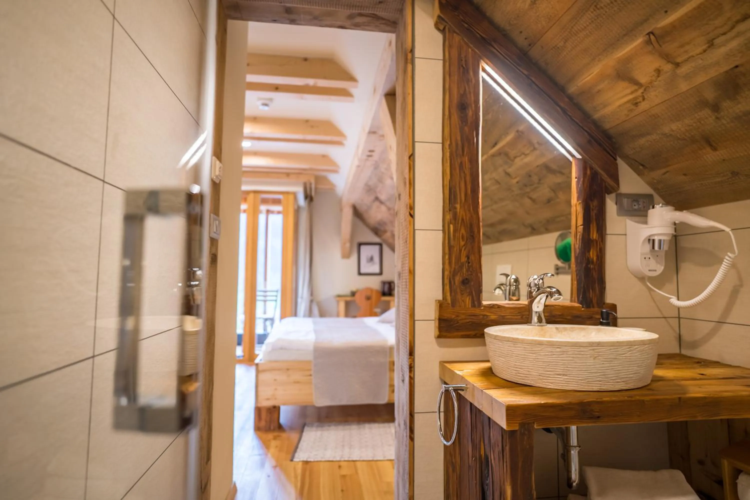 Bathroom, Bed in Tourist Farm Šenkova Domačija