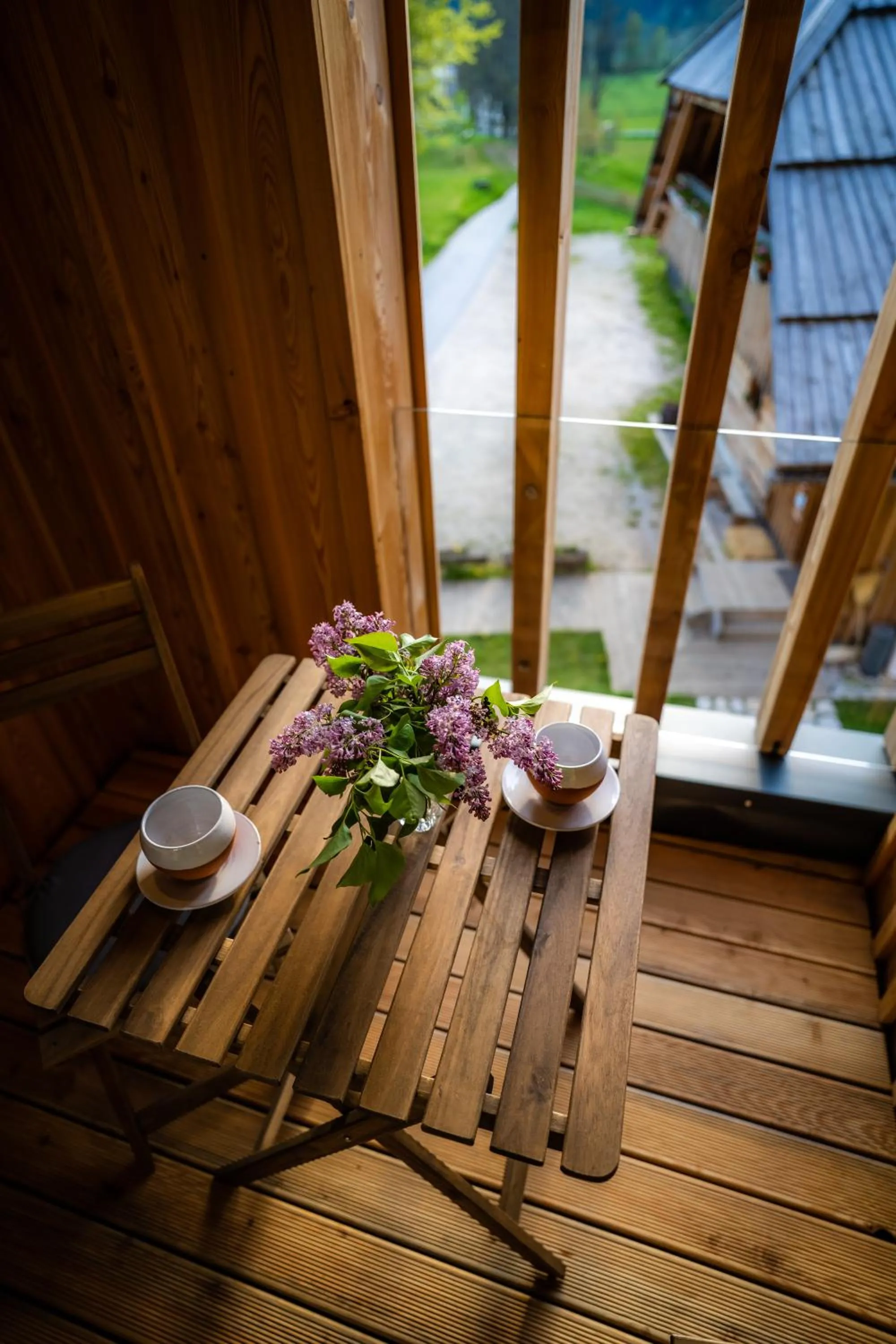 Balcony/Terrace in Tourist Farm Šenkova Domačija