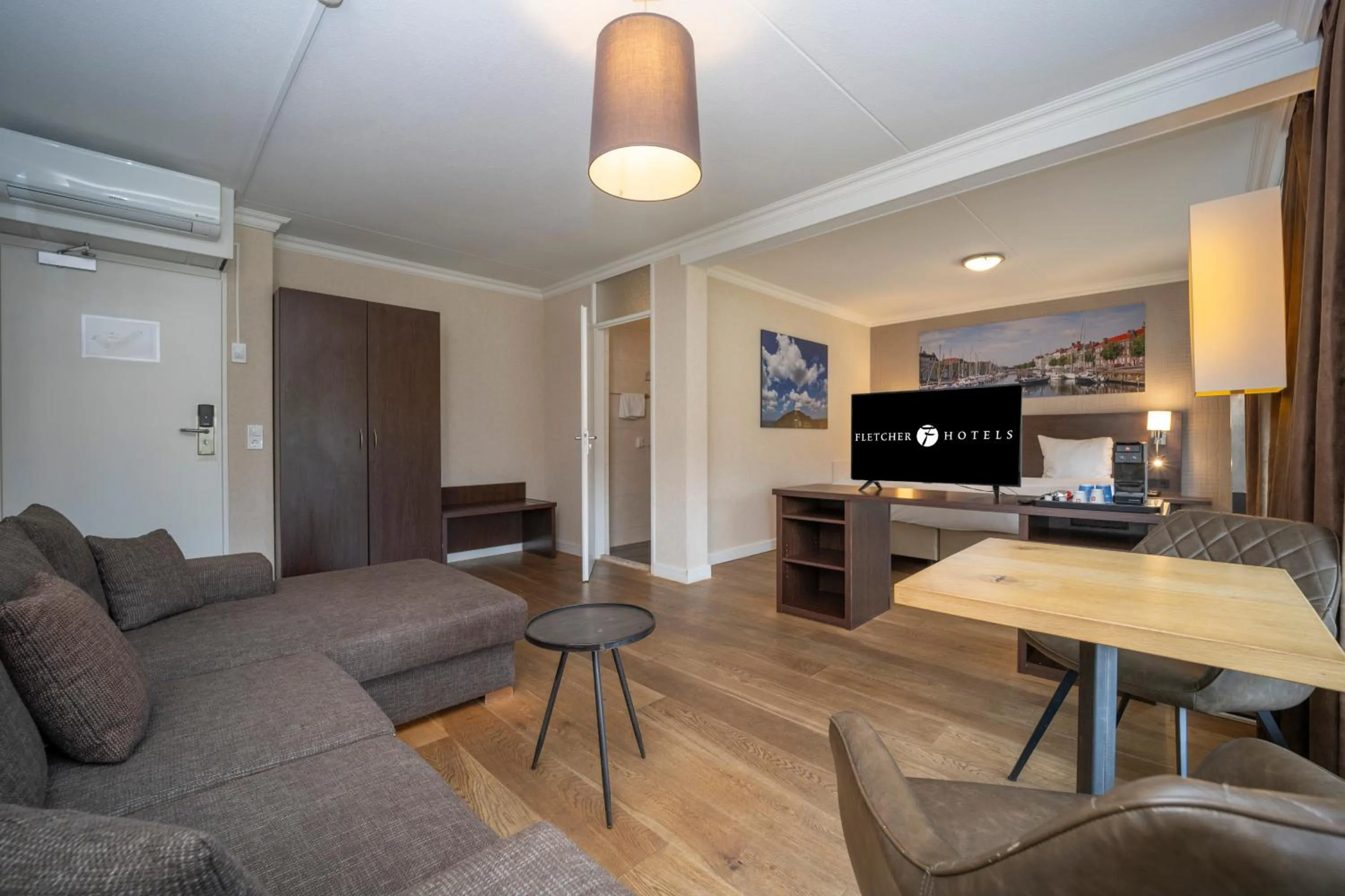 Living room in Fletcher Hotel-Restaurant Arneville-Middelburg