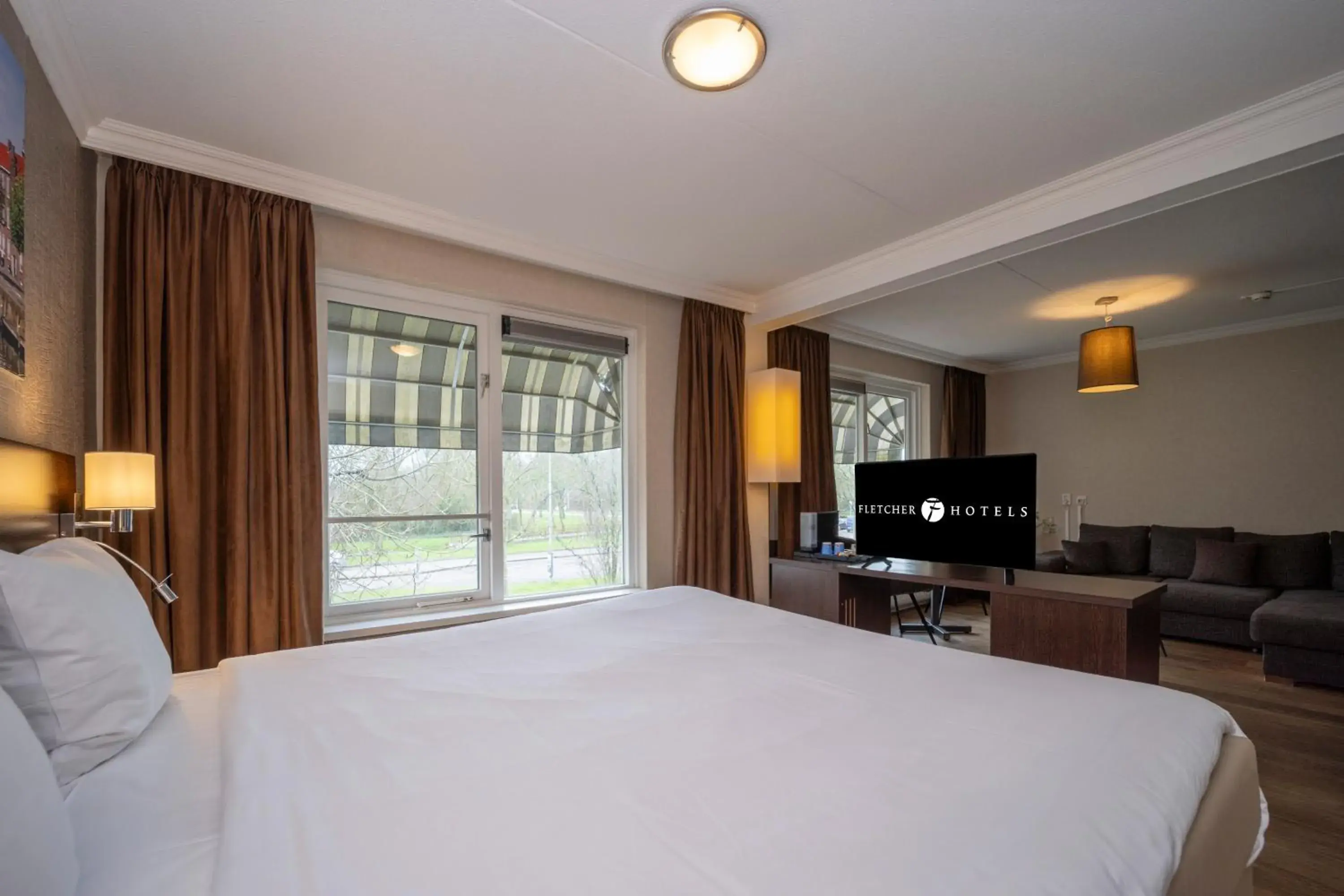 Bed in Fletcher Hotel-Restaurant Arneville-Middelburg Bed in Fletcher Hotel-Restaurant Arneville-Middelburg