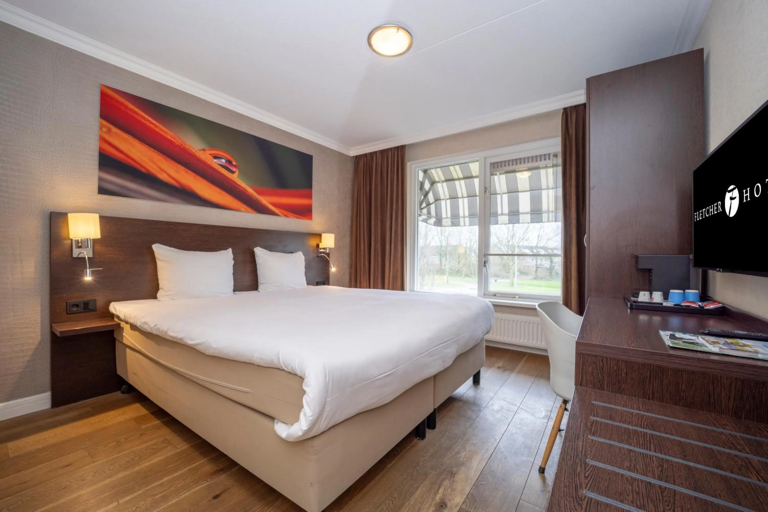 Bed in Fletcher Hotel-Restaurant Arneville-Middelburg