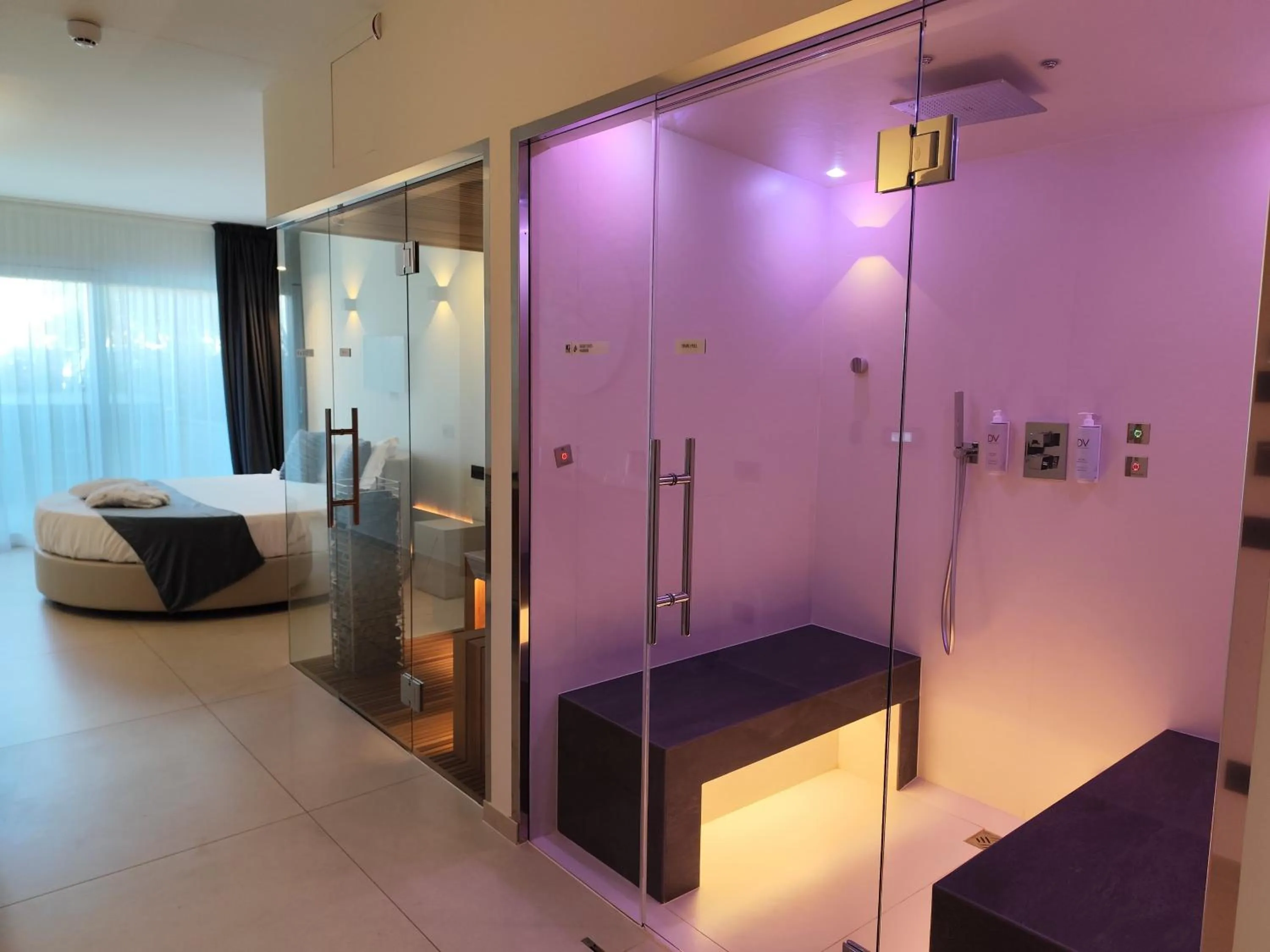 Steam room in Hotel Sporting Riccione