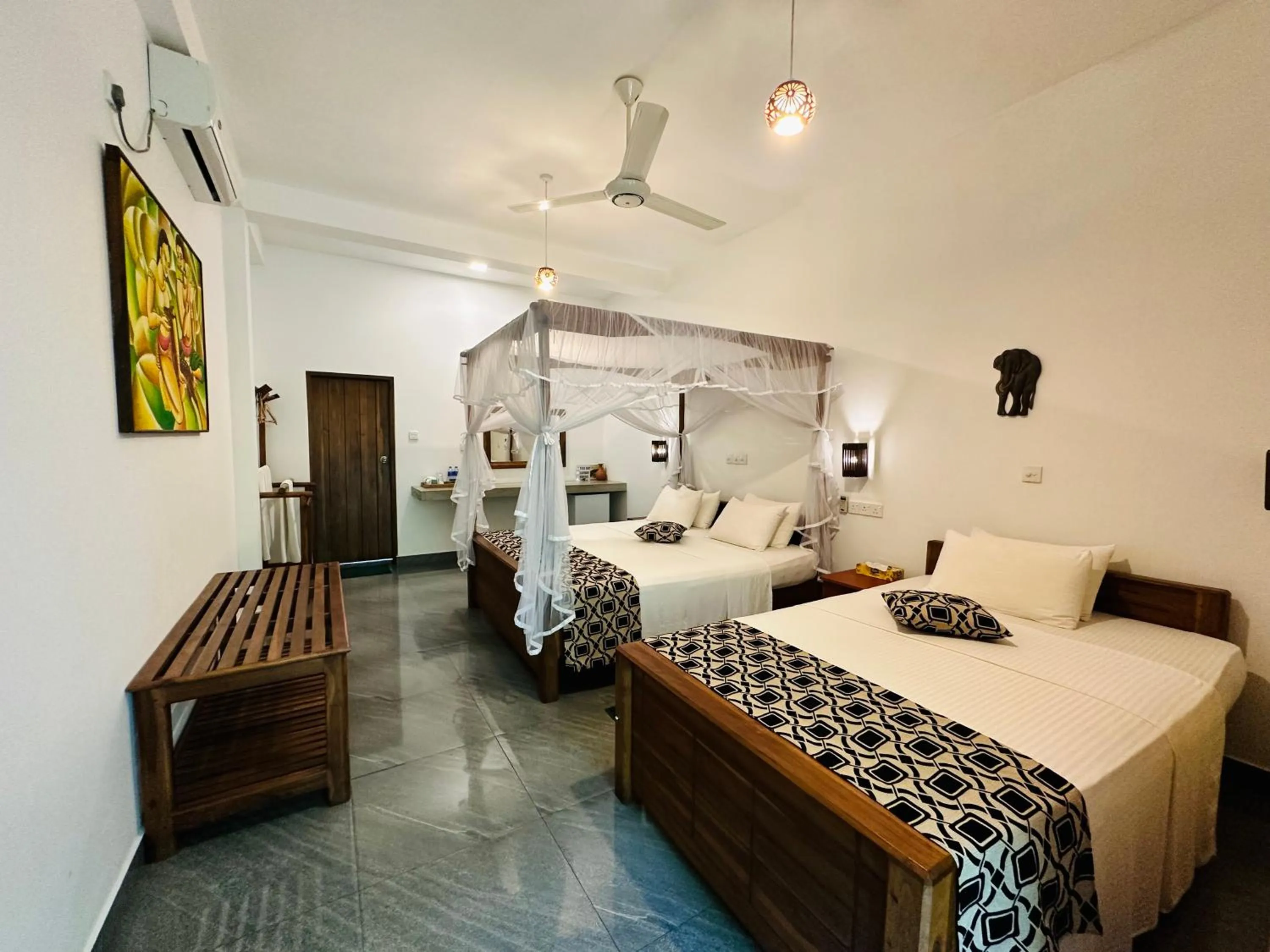 Photo of the whole room, Bed in Nature House