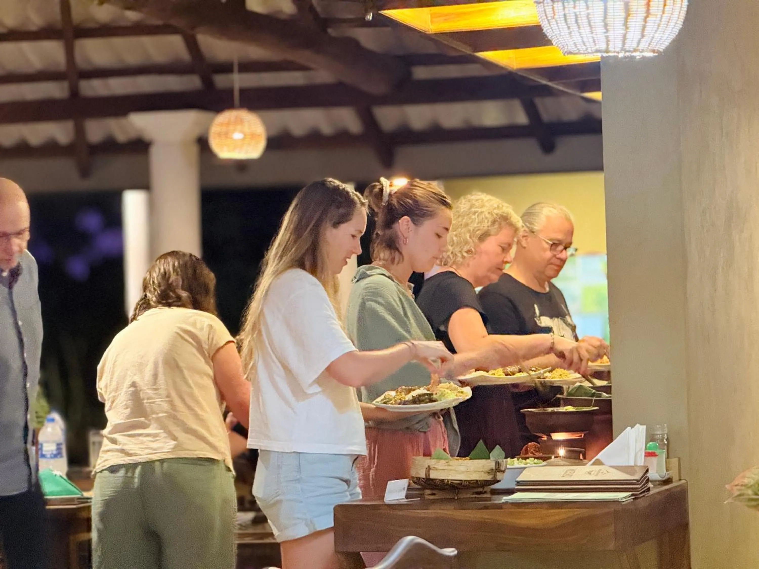 group of guests in Nature House