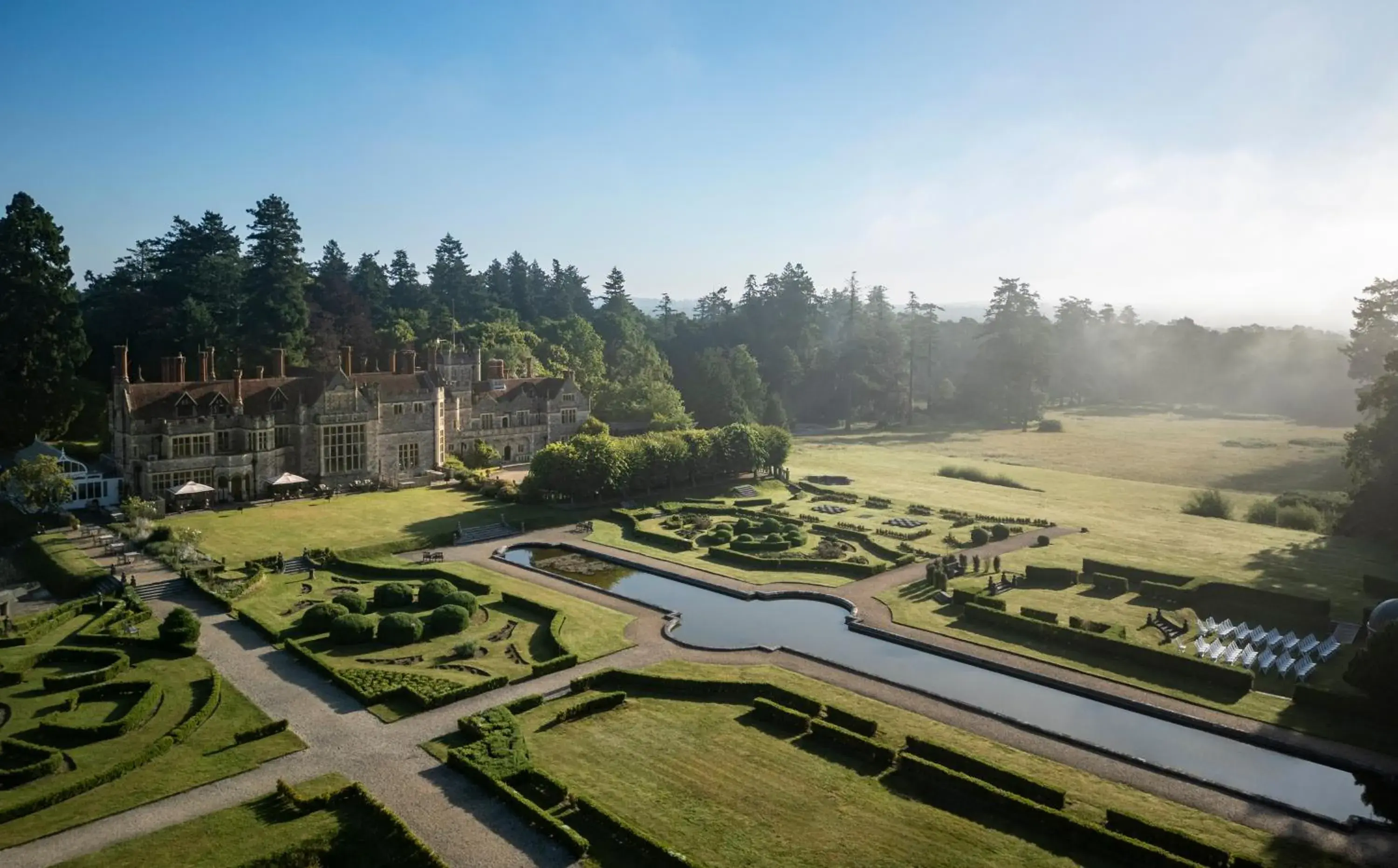 Bird's eye view in Rhinefield House Hotel Bird's eye view in Rhinefield House Hotel