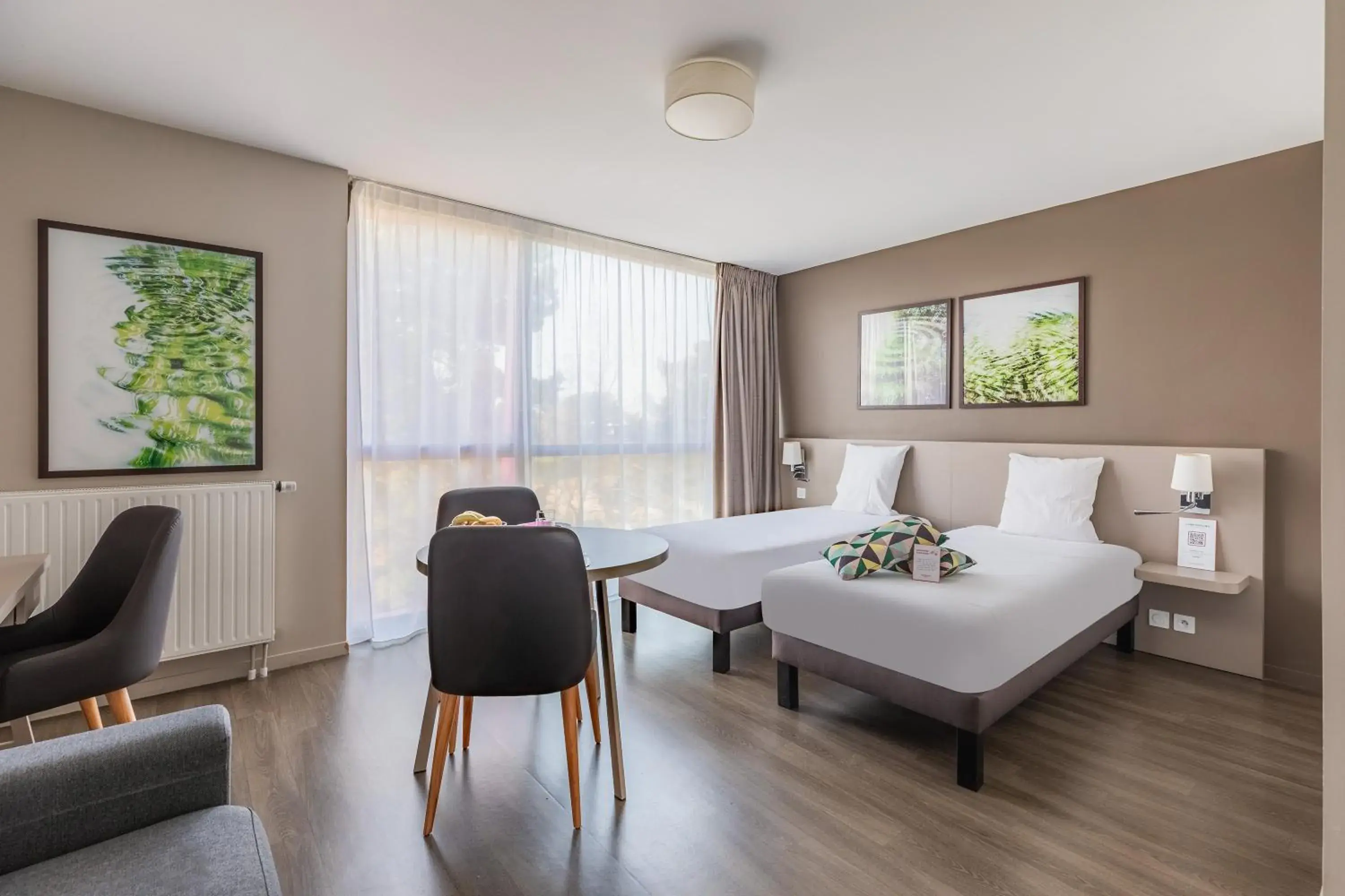 Bed in Appart’City Confort Rennes – Cesson Sévigné Bed in Appart’City Confort Rennes – Cesson Sévigné