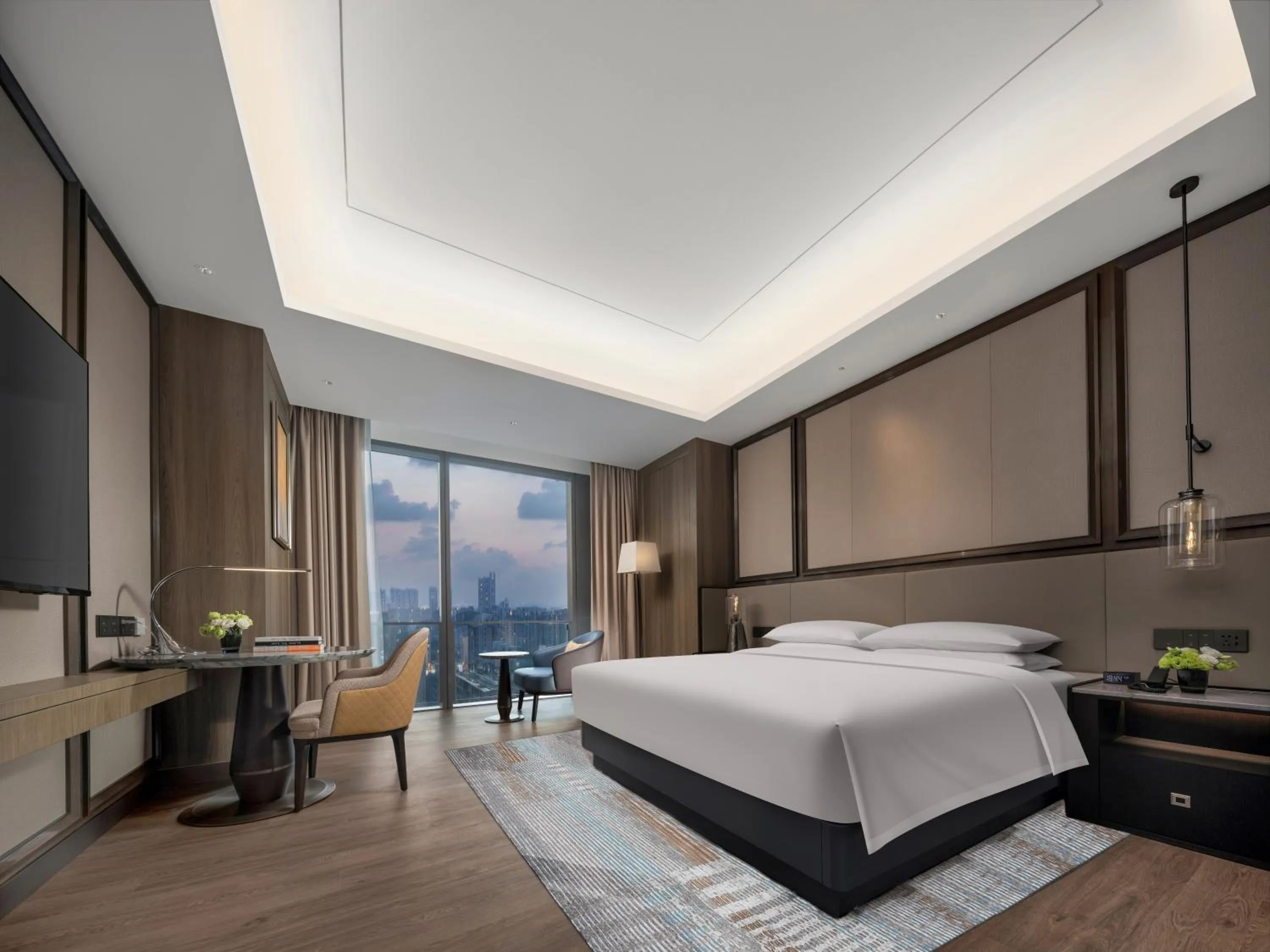 Bedroom, Bed in Crowne Plaza Hangzhou Linping by IHG