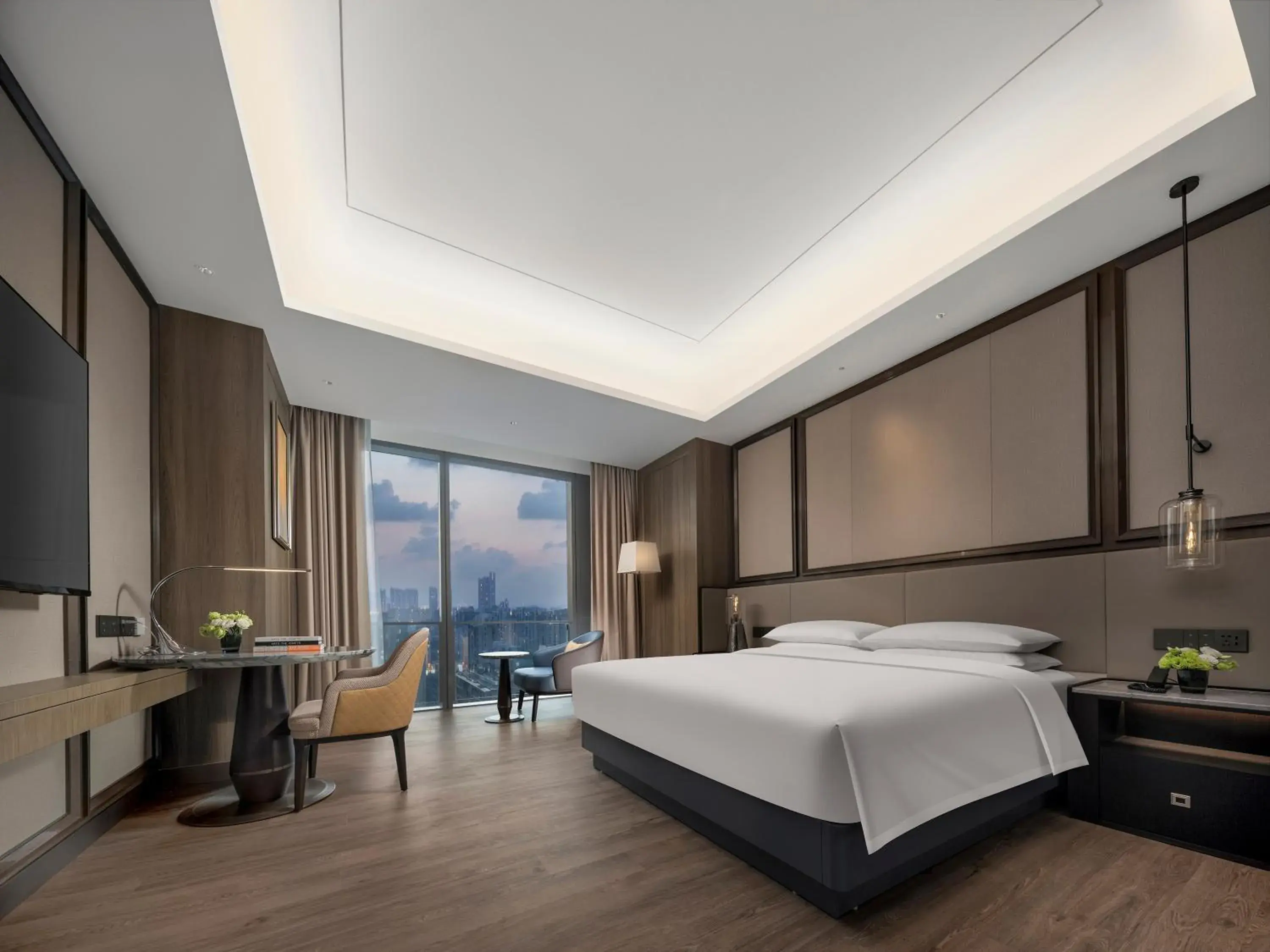 Bedroom, Bed in Crowne Plaza Hangzhou Linping by IHG Bedroom, Bed in Crowne Plaza Hangzhou Linping by IHG
