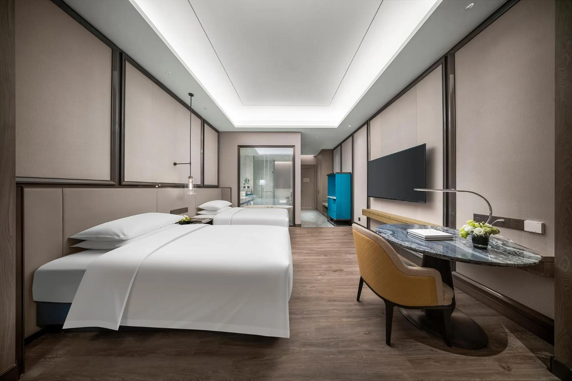 Bedroom, Bed in Crowne Plaza Hangzhou Linping by IHG