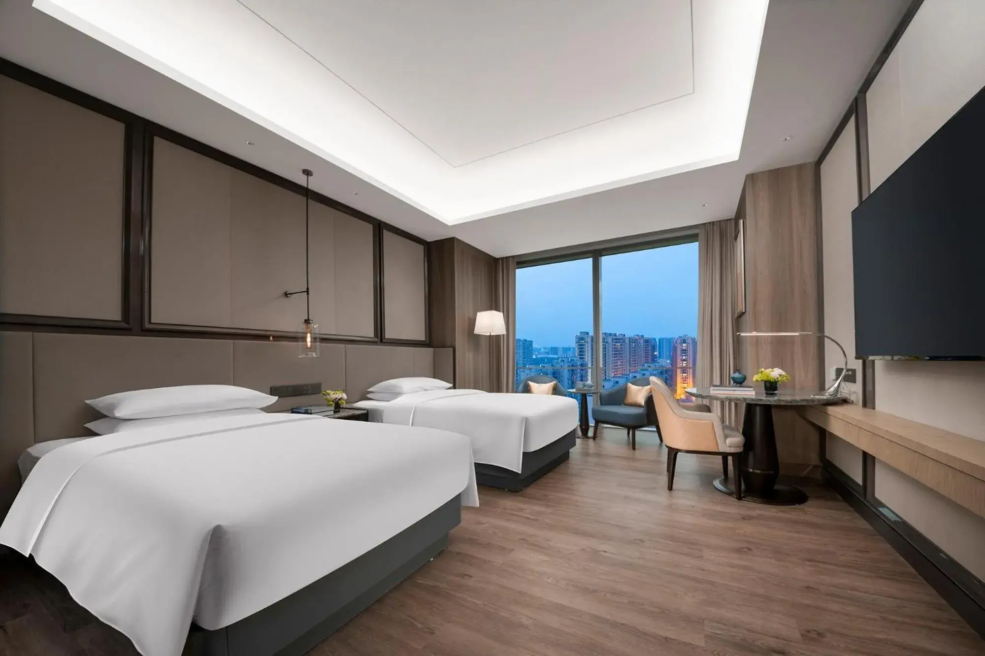 Bedroom, Bed in Crowne Plaza Hangzhou Linping by IHG Bedroom, Bed in Crowne Plaza Hangzhou Linping by IHG