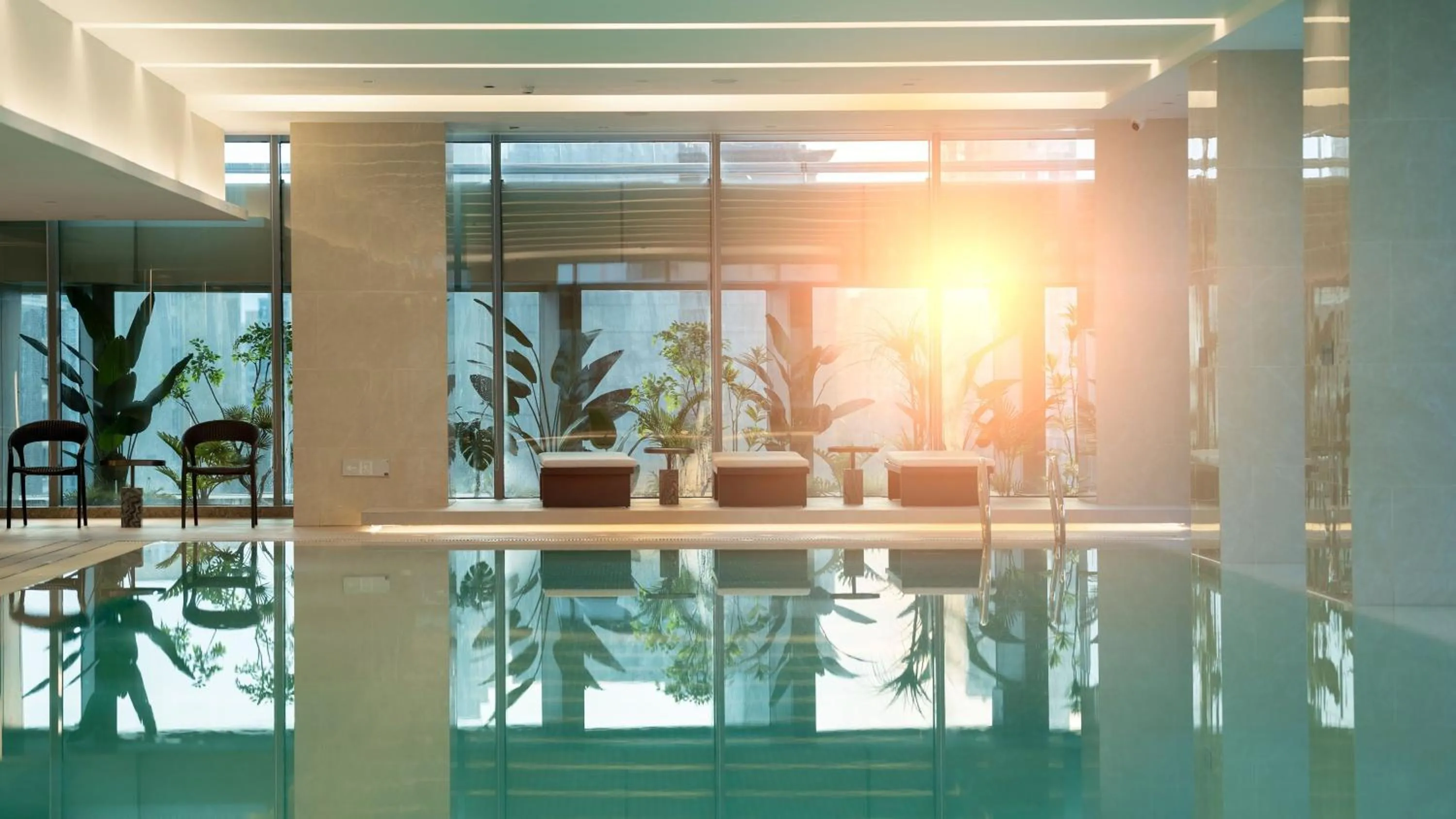 Swimming pool in Crowne Plaza Hangzhou Linping by IHG