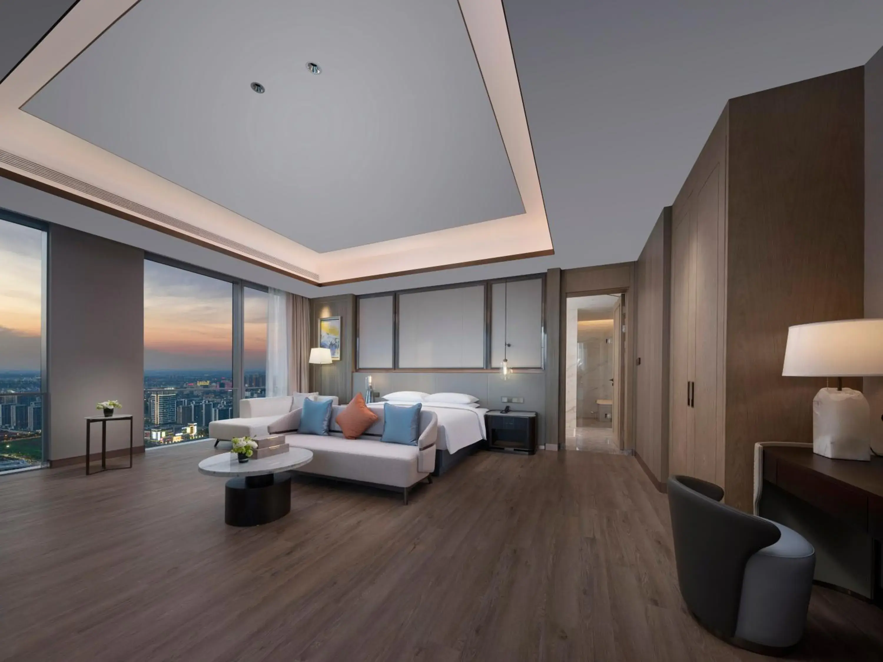 Bedroom, Bed in Crowne Plaza Hangzhou Linping by IHG Bedroom, Bed in Crowne Plaza Hangzhou Linping by IHG