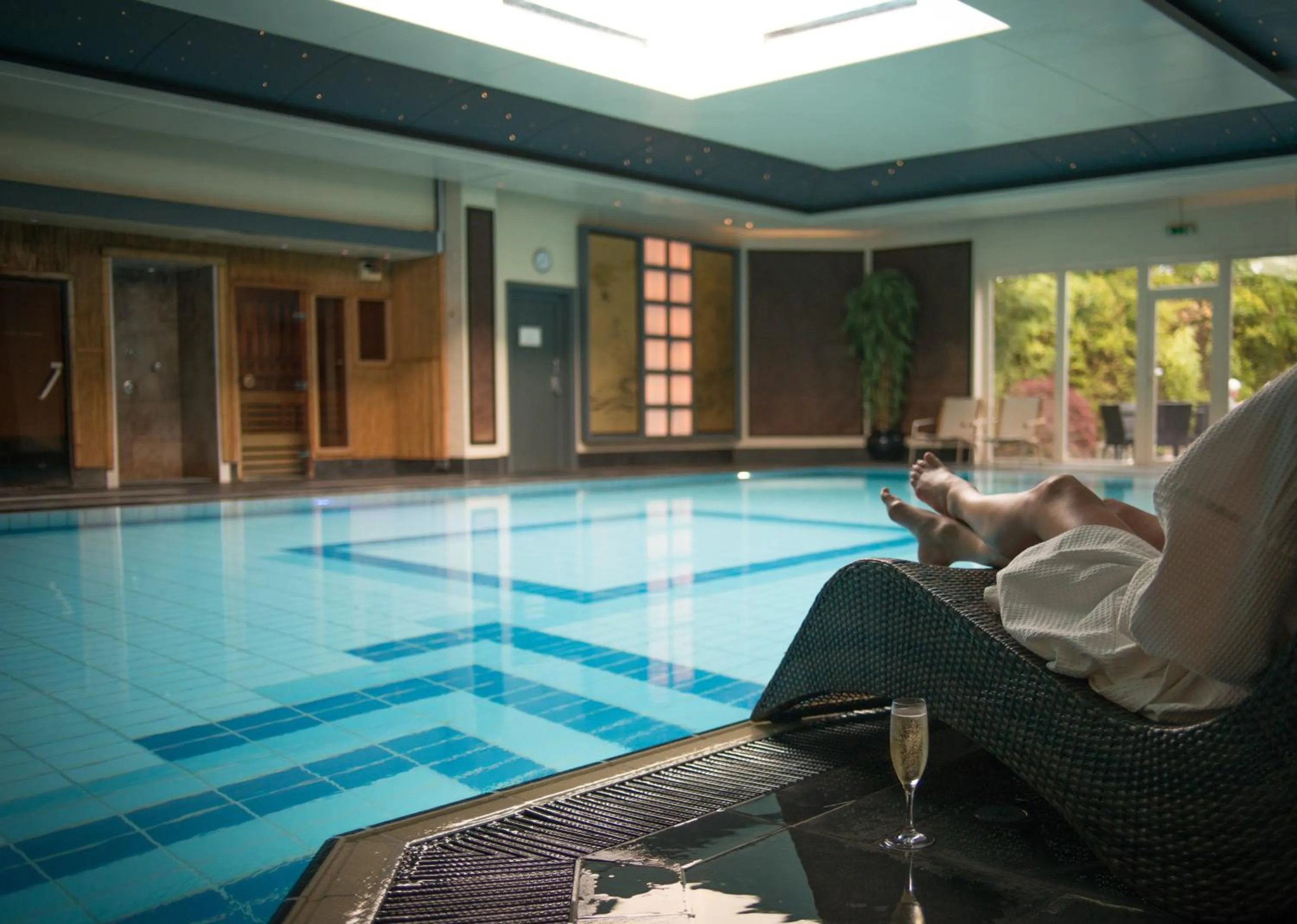 Swimming pool in Careys Manor Hotel & SenSpa