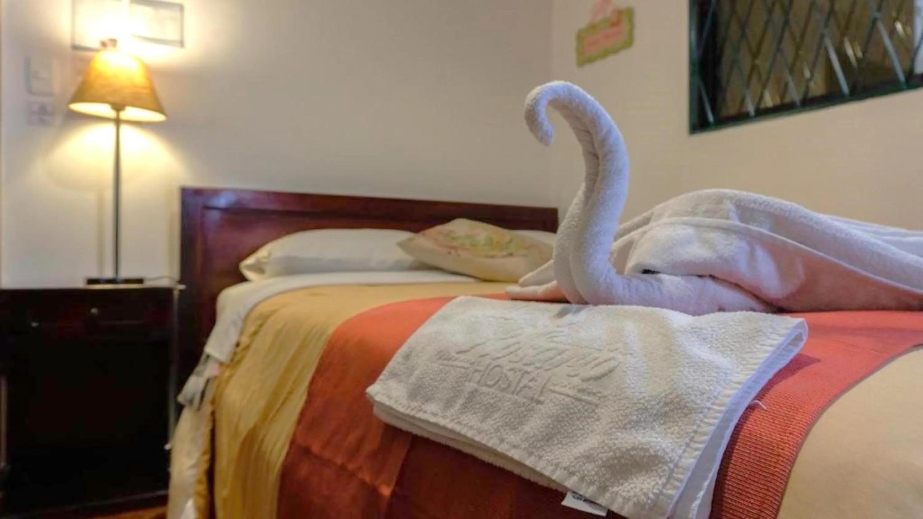 Decorative detail, Bed in La Rosario Hostal