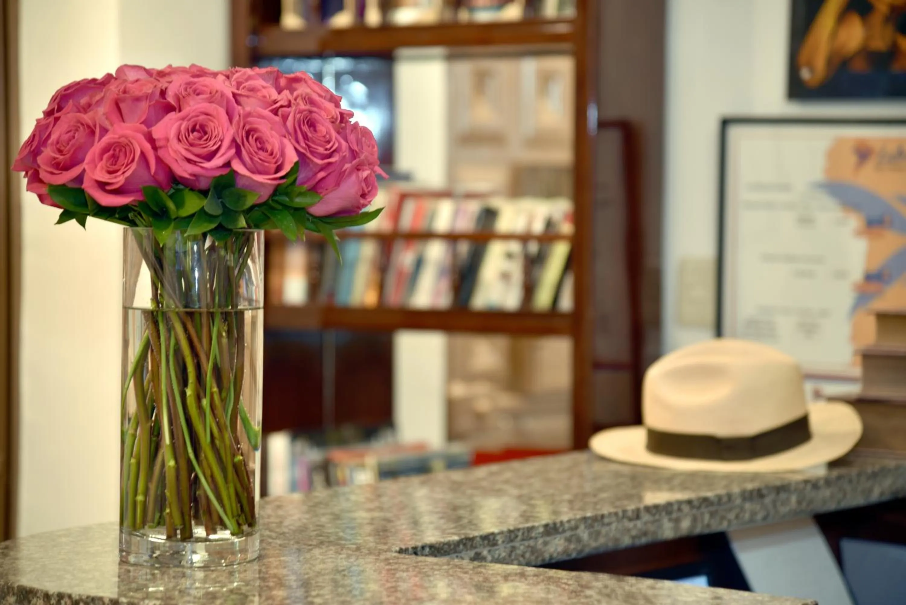Lobby or reception in La Rosario Hostal