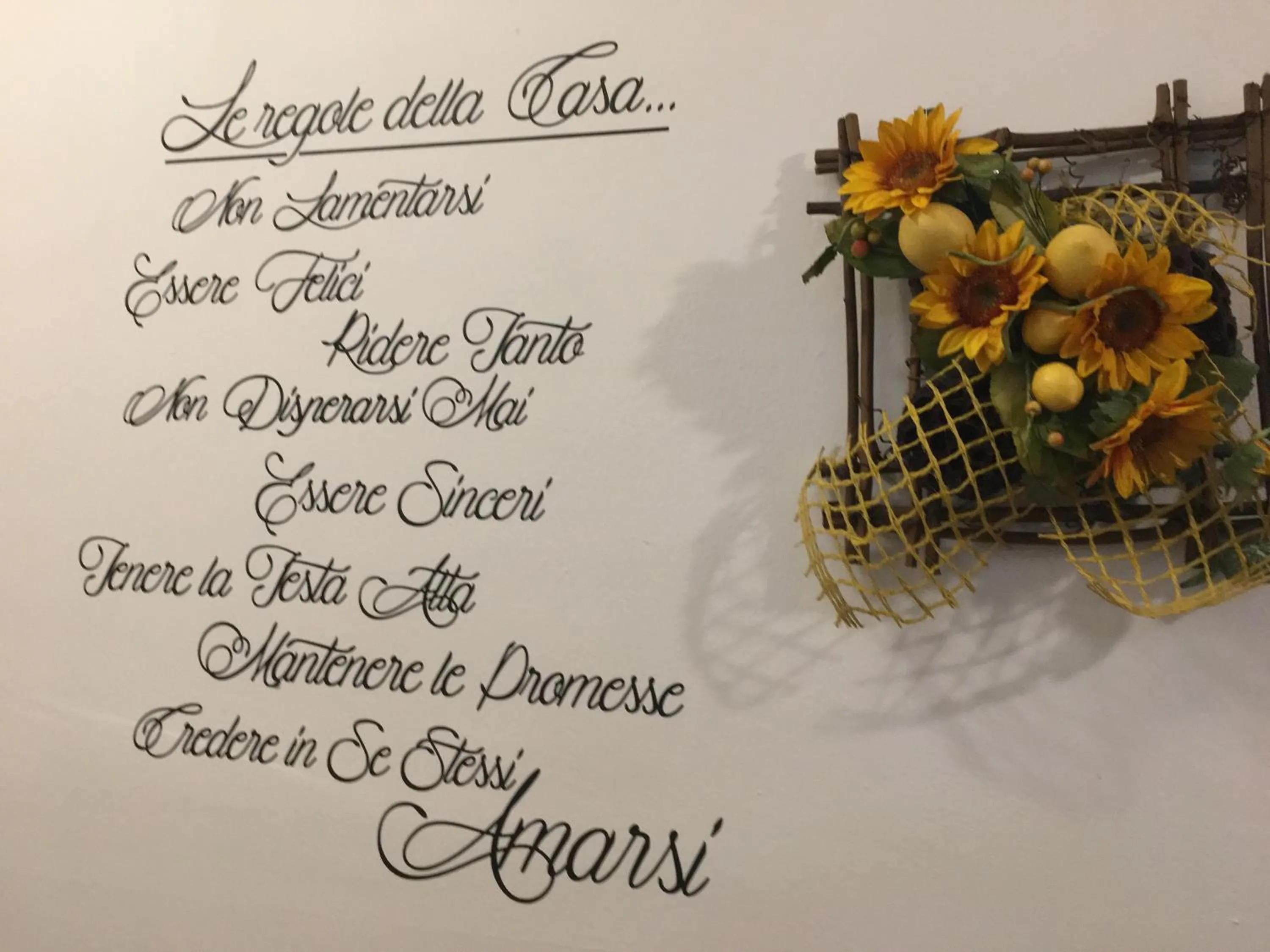 Decorative detail in Hotel Miramonti Seulo Turismo Rurale