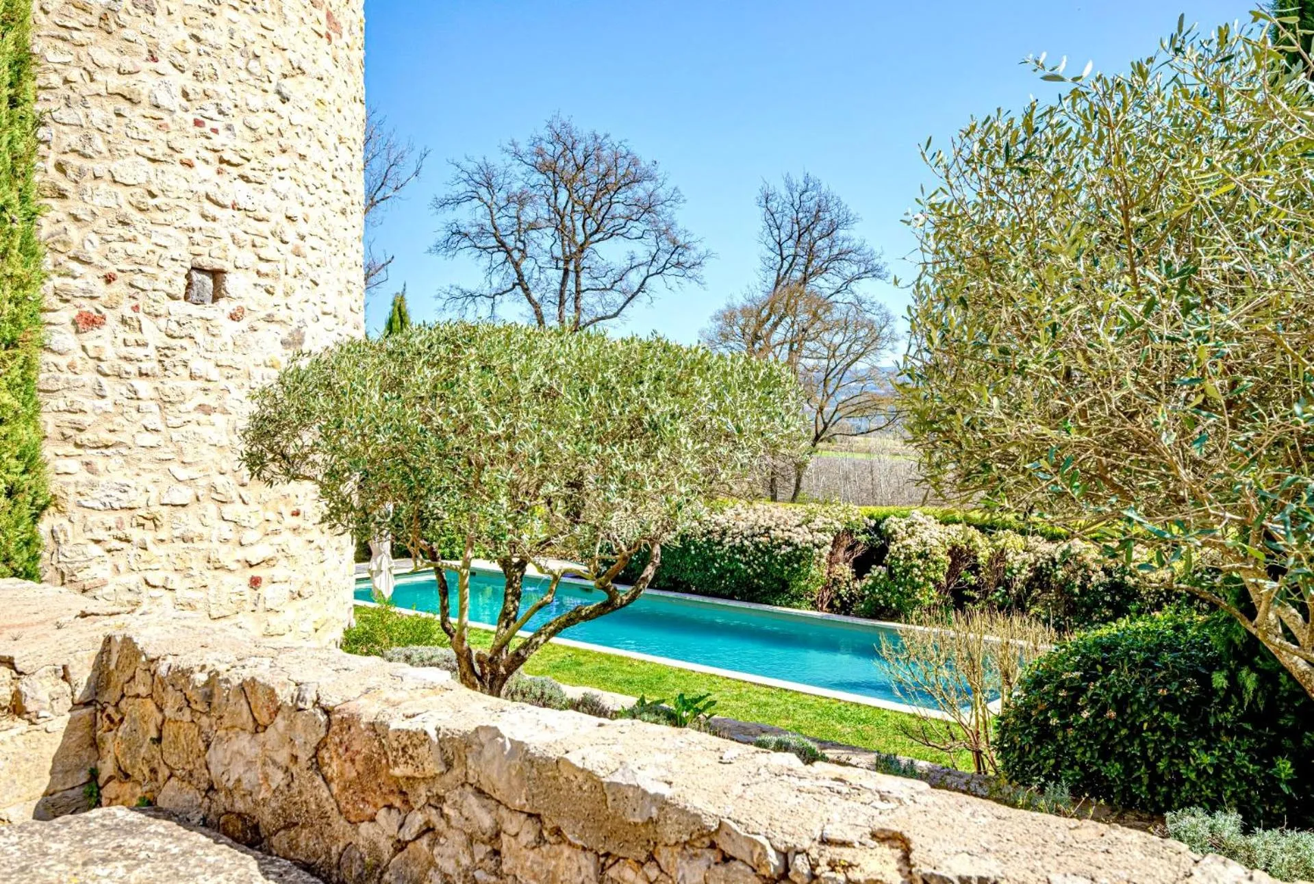 Pool view in La Grande Verrière - Luberon en Provence